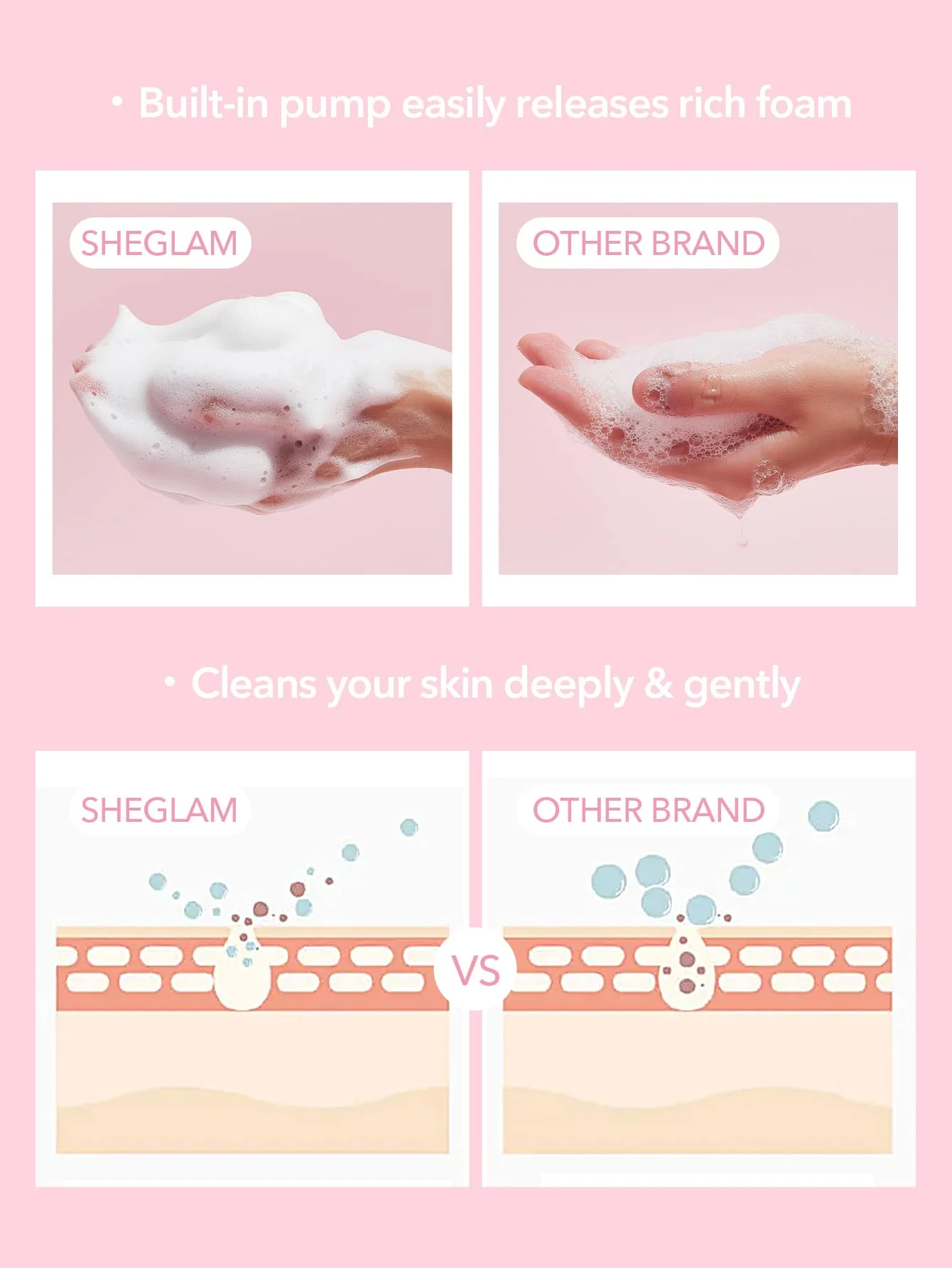 SHEGLAM Radiant By Nature Oily Skin Face Cleanser 100ml Hydrating Gentle Daily Facial Wash Liquid To Foam - Image 6