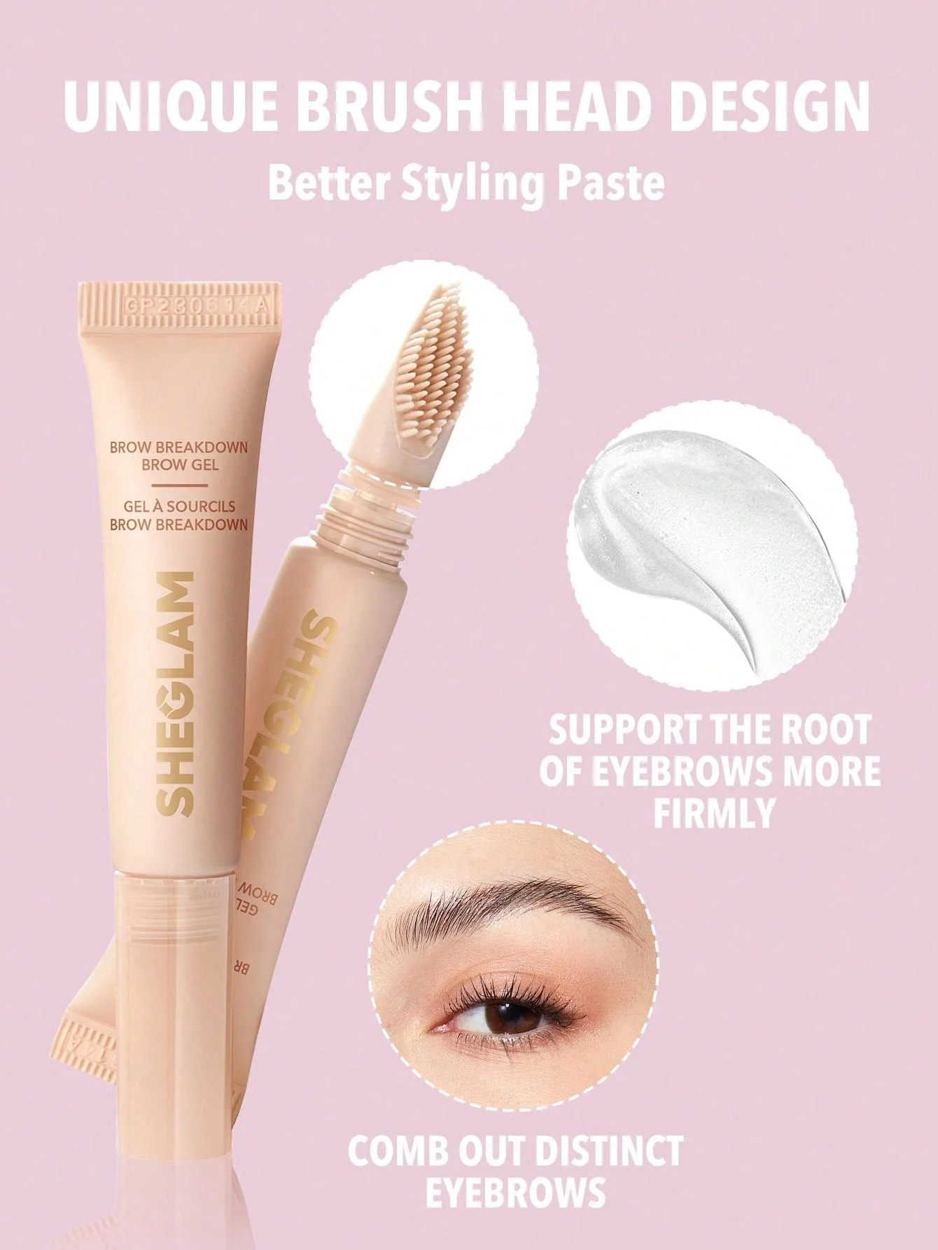 SHEGLAM Set Me Up Brow Hold-Crystal Clear  Waterproof Eyebrow Gel - Image 11