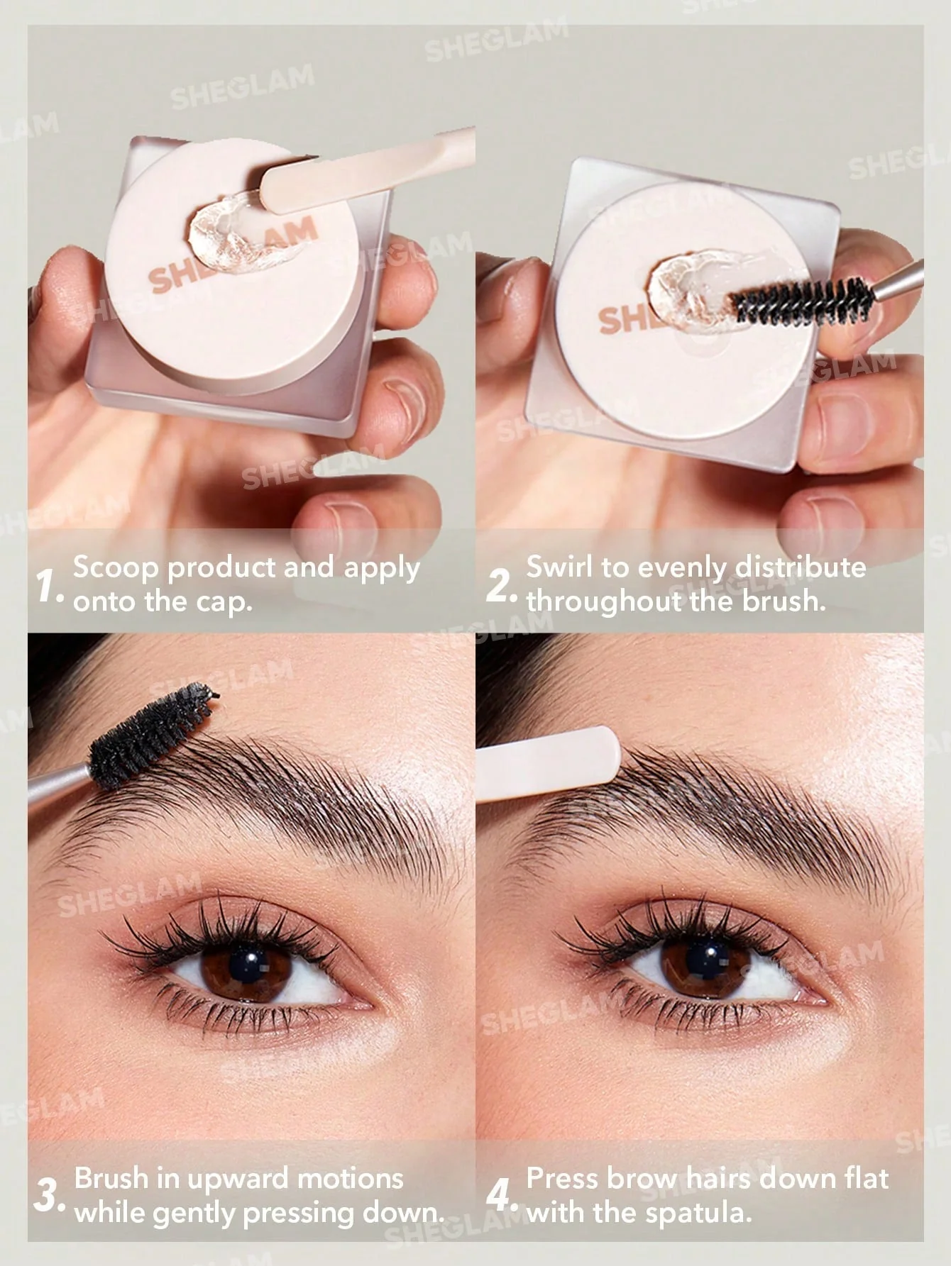 SHEGLAM Set Me Up Brow Hold-Crystal Clear  Waterproof Eyebrow Gel - Image 6