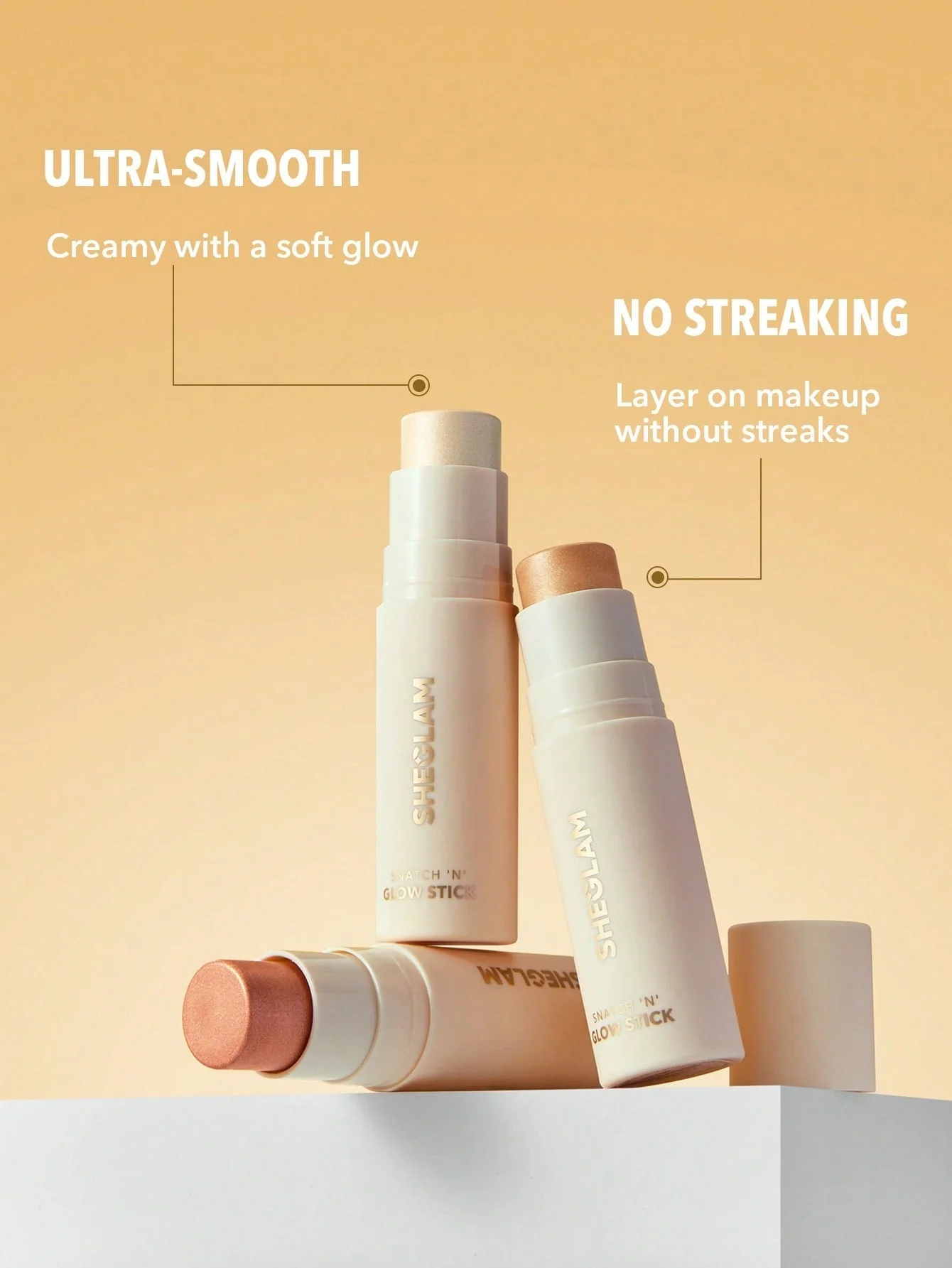 SHEGLAM Snatch 'n' Glow Stick-Vanilla Frost Cream Highlighter Makeup Stick (FD) - Image 6