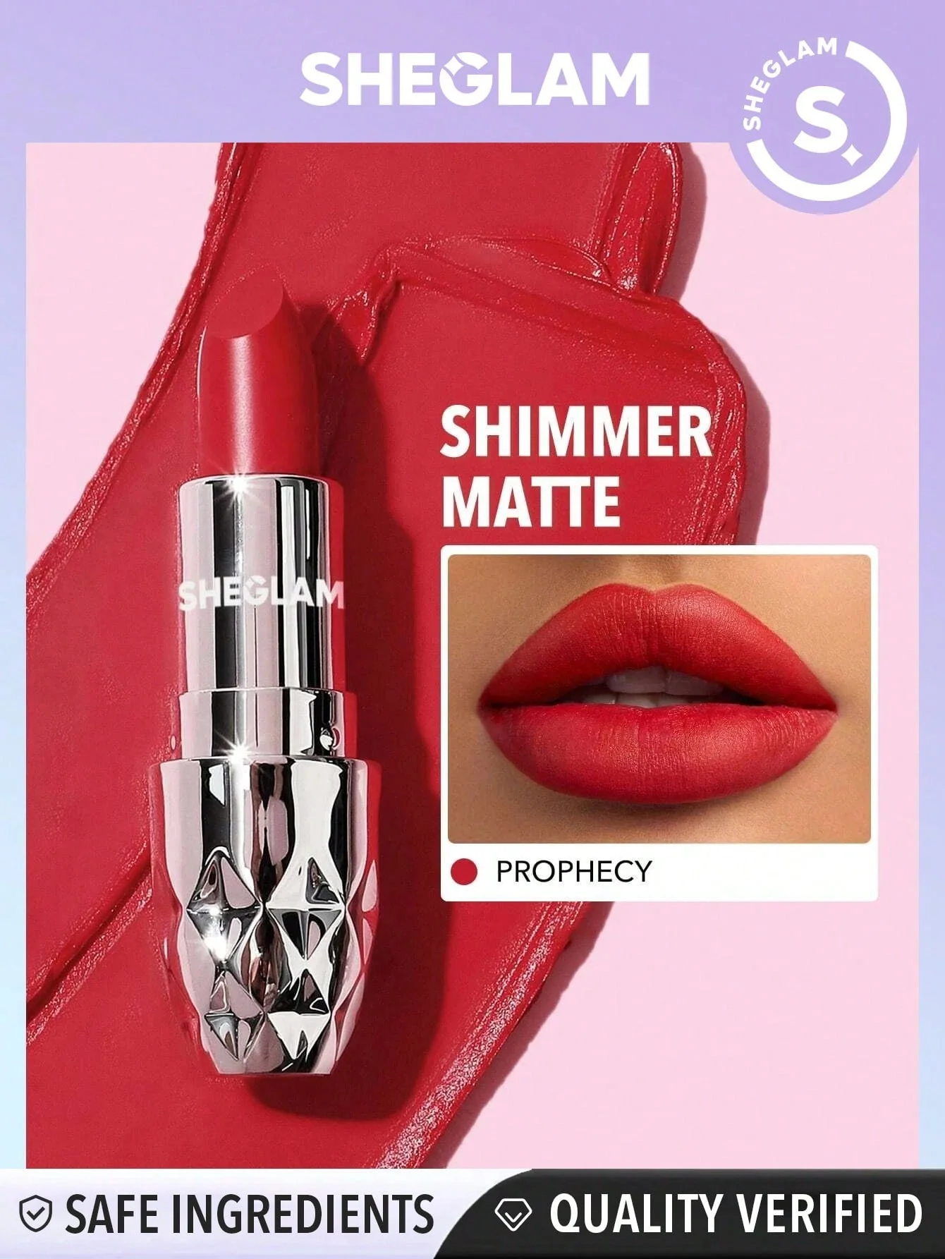 SHEGLAM Starlight Velvet Lipstick - Deep Under - Prophecy