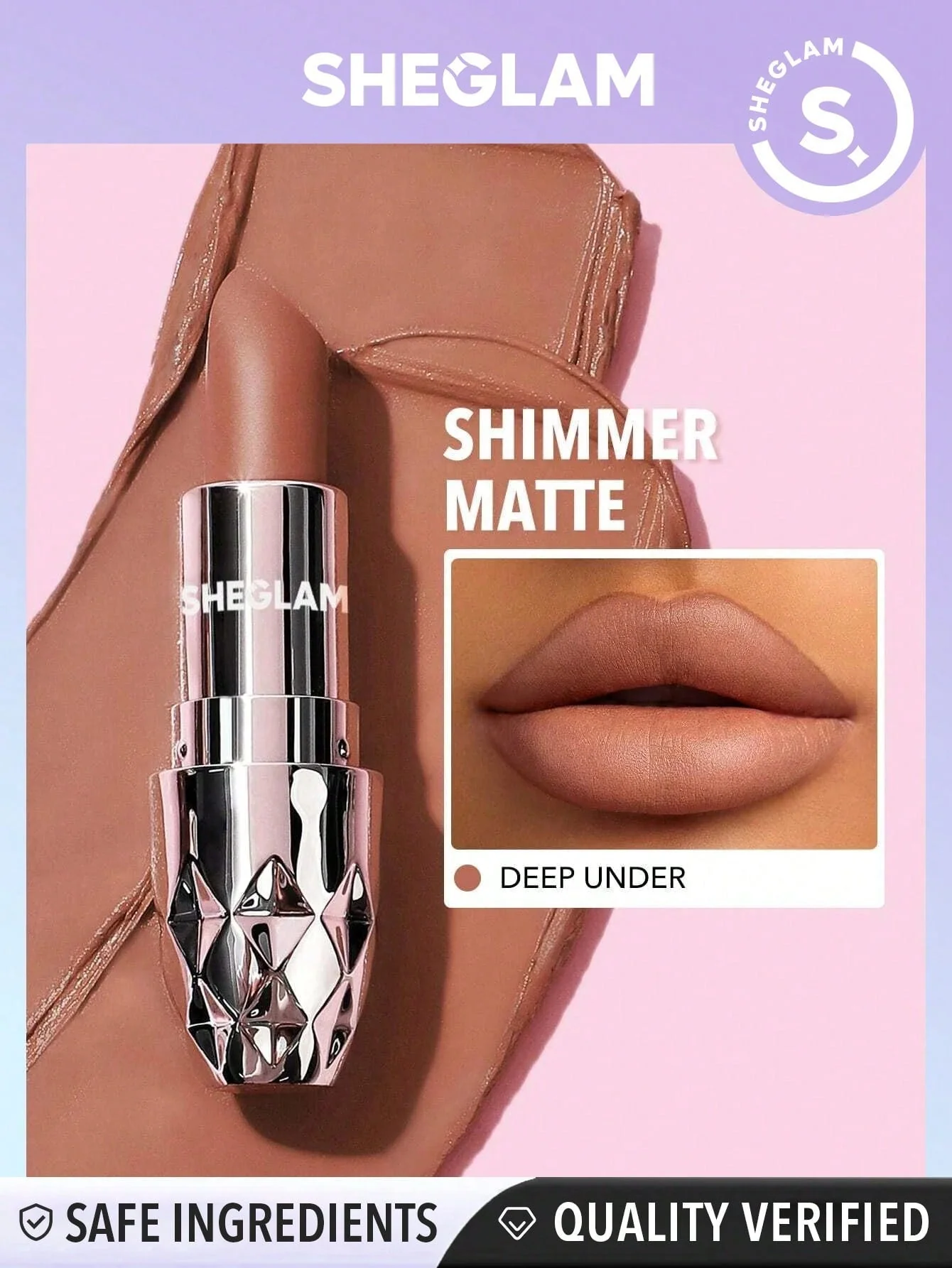 SHEGLAM Starlight Velvet Lipstick - Deep Under - Prophecy - Image 5