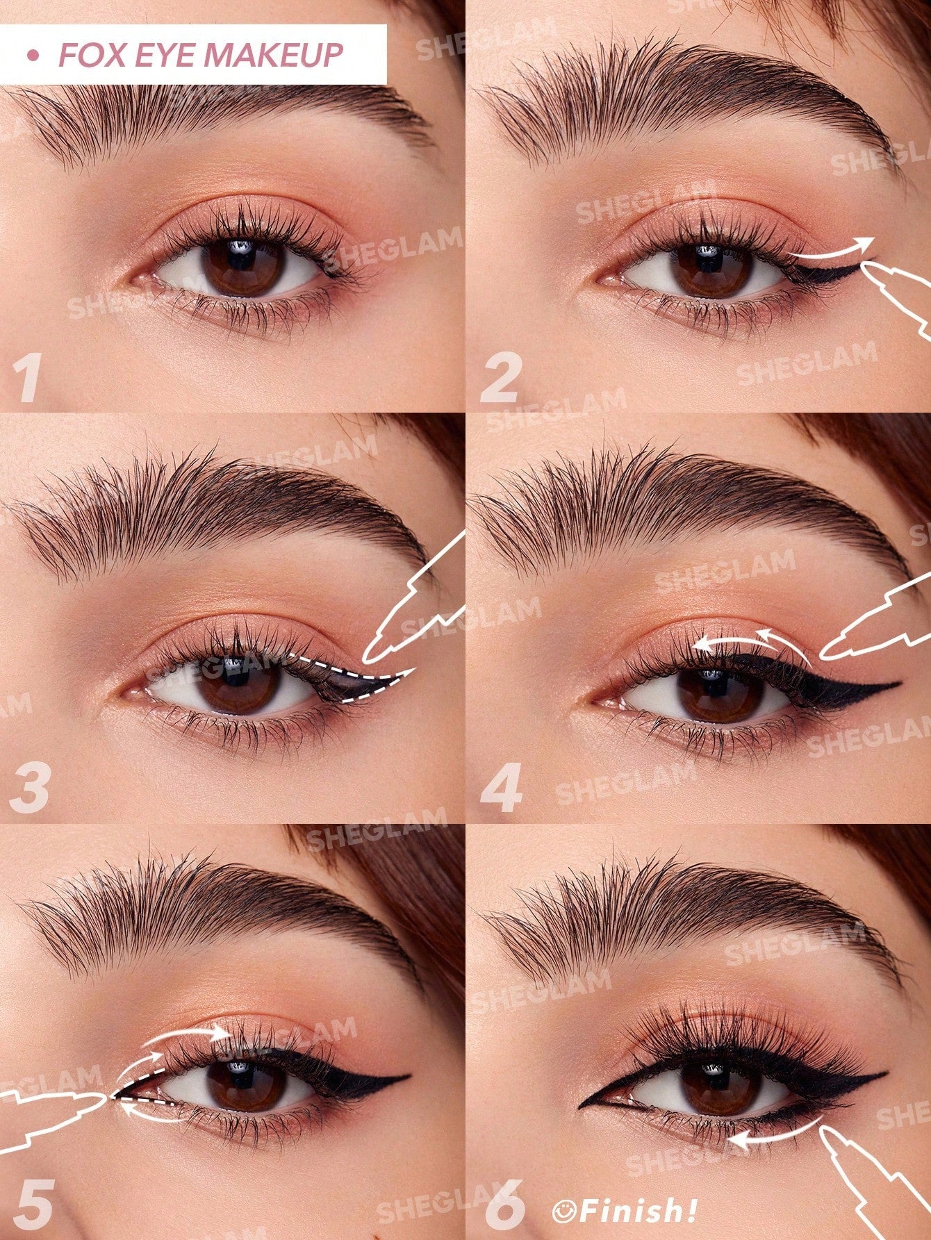 SHEGLAM Wing It Waterproof Liner Duo - Black 2 In 1 Waterproof Liquid Eyeliner - Image 36