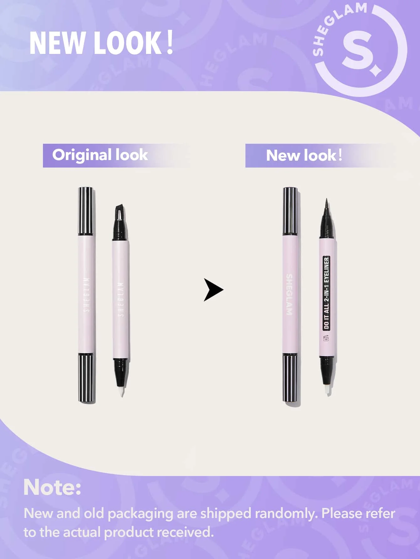 SHEGLAM Wing It Waterproof Liner Duo - Black 2 In 1 Waterproof Liquid Eyeliner - Image 39
