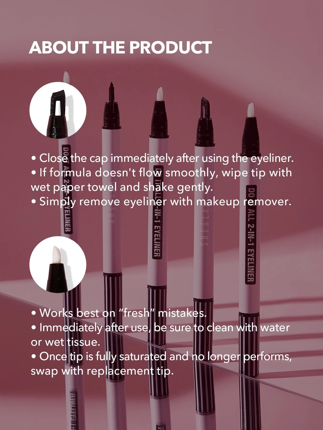 SHEGLAM Wing It Waterproof Liner Duo - Black 2 In 1 Waterproof Liquid Eyeliner - Image 41