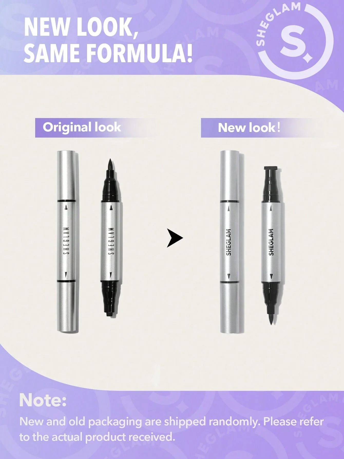 SHEGLAM Wing It Waterproof Liner Duo - Black 2 In 1 Waterproof Liquid Eyeliner FD - Image 12