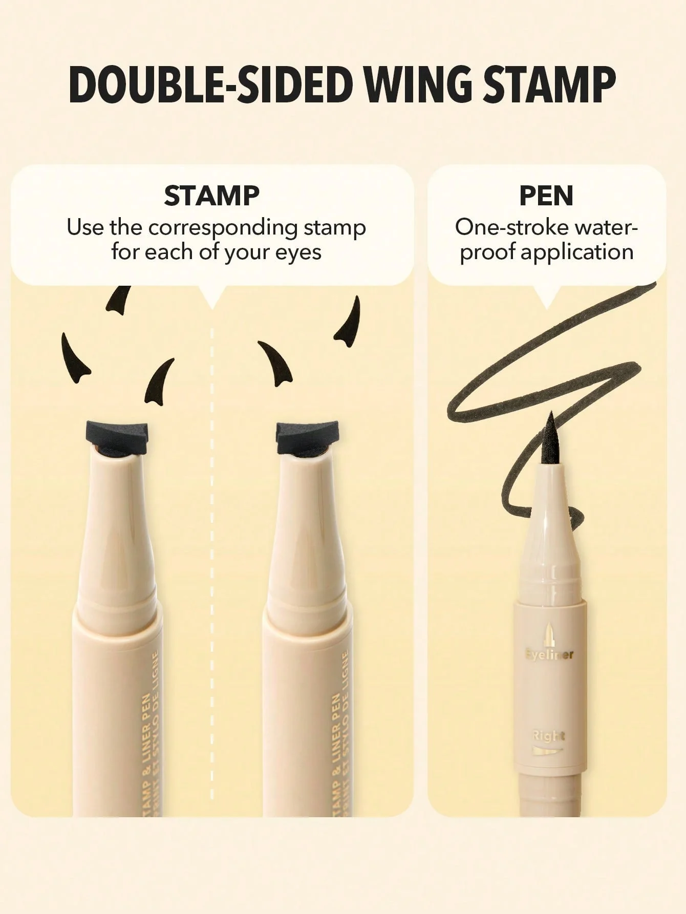 SHEGLAM Wing It Waterproof Liner Duo - Black 2 In 1 Waterproof Liquid Eyeliner FD - Image 23
