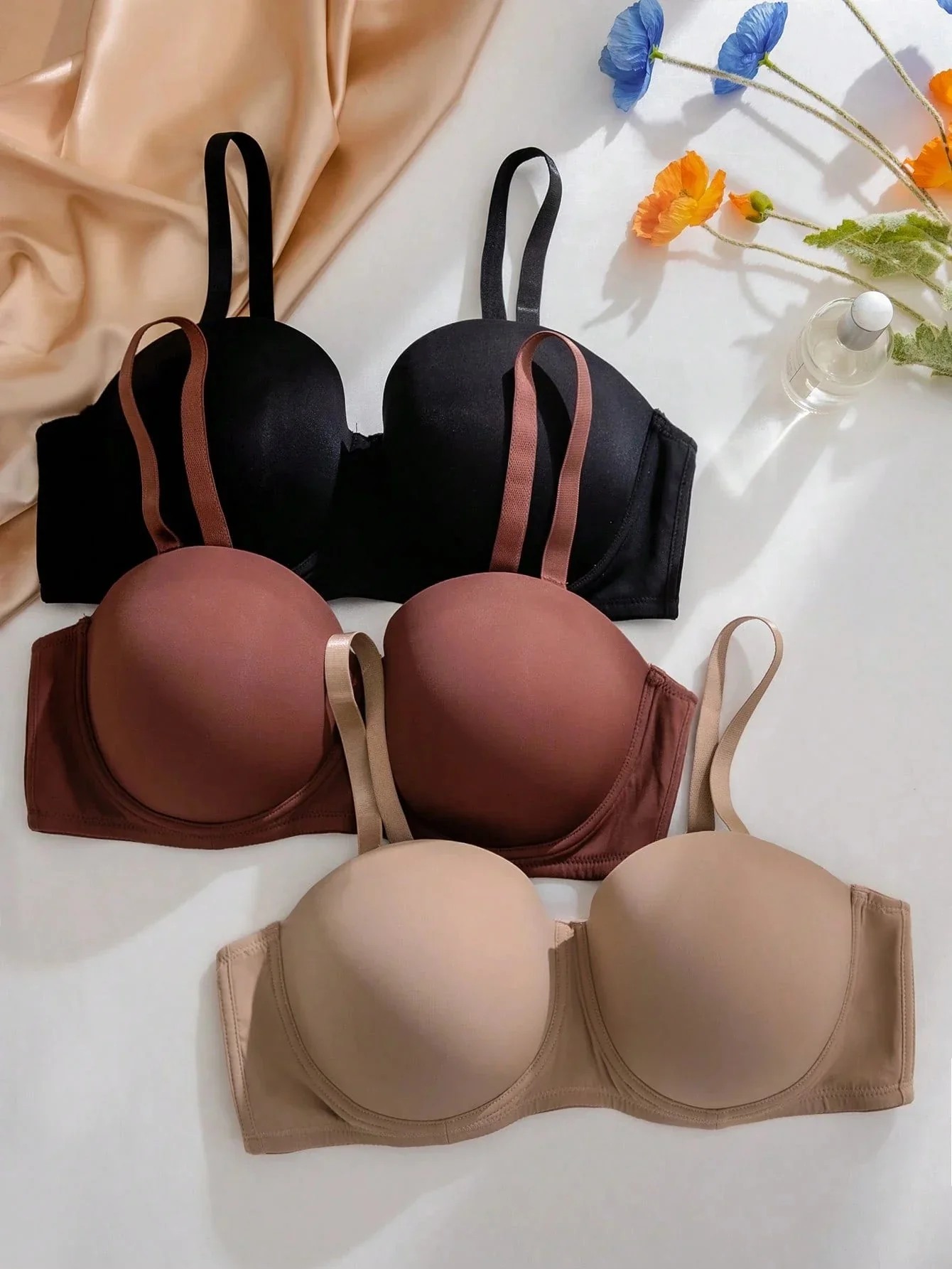 SHEIN 3pcs/Set Plus Size Wire-Free Bras - Image 6