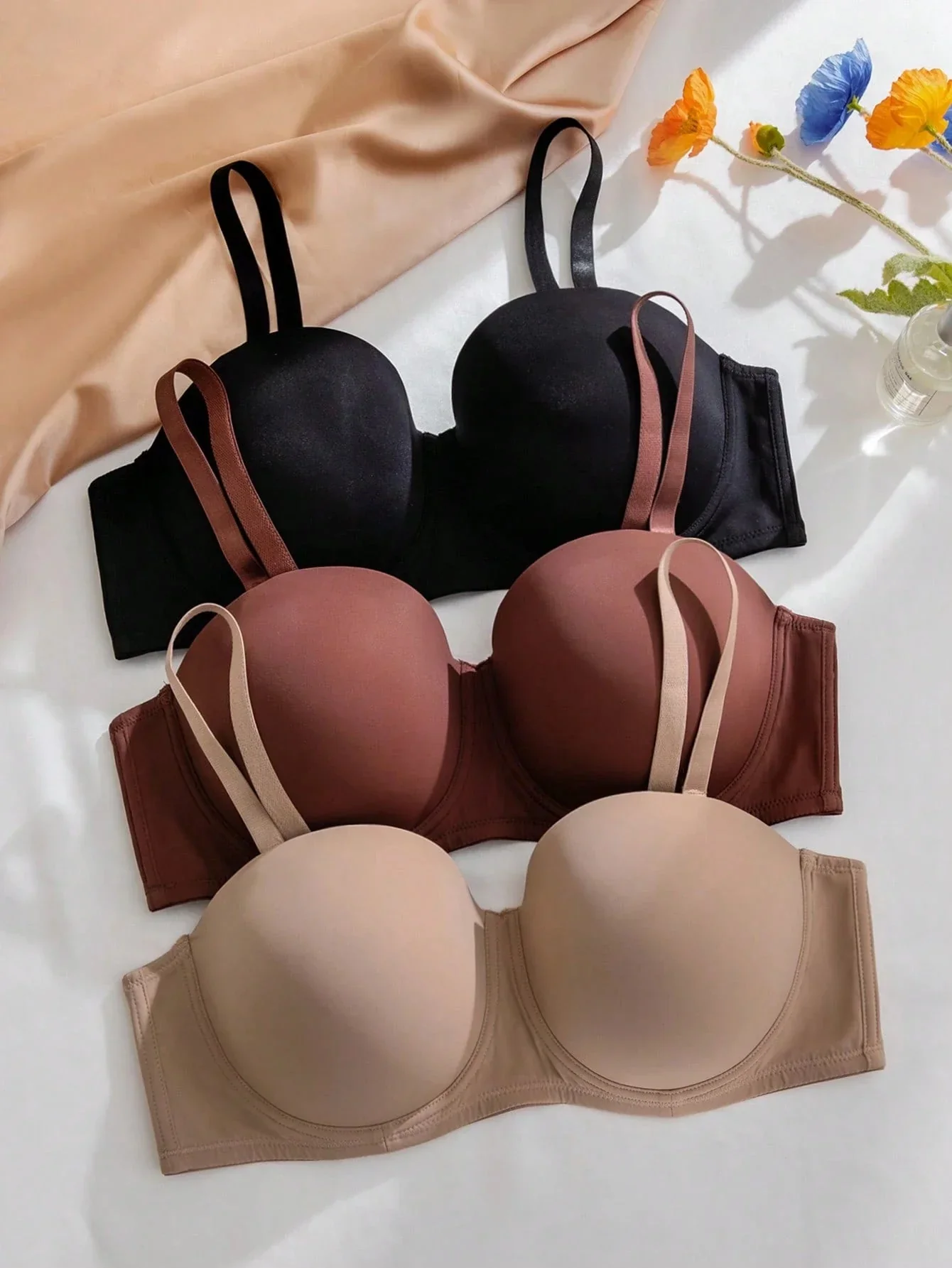 SHEIN 3pcs/Set Plus Size Wire-Free Bras - Image 7