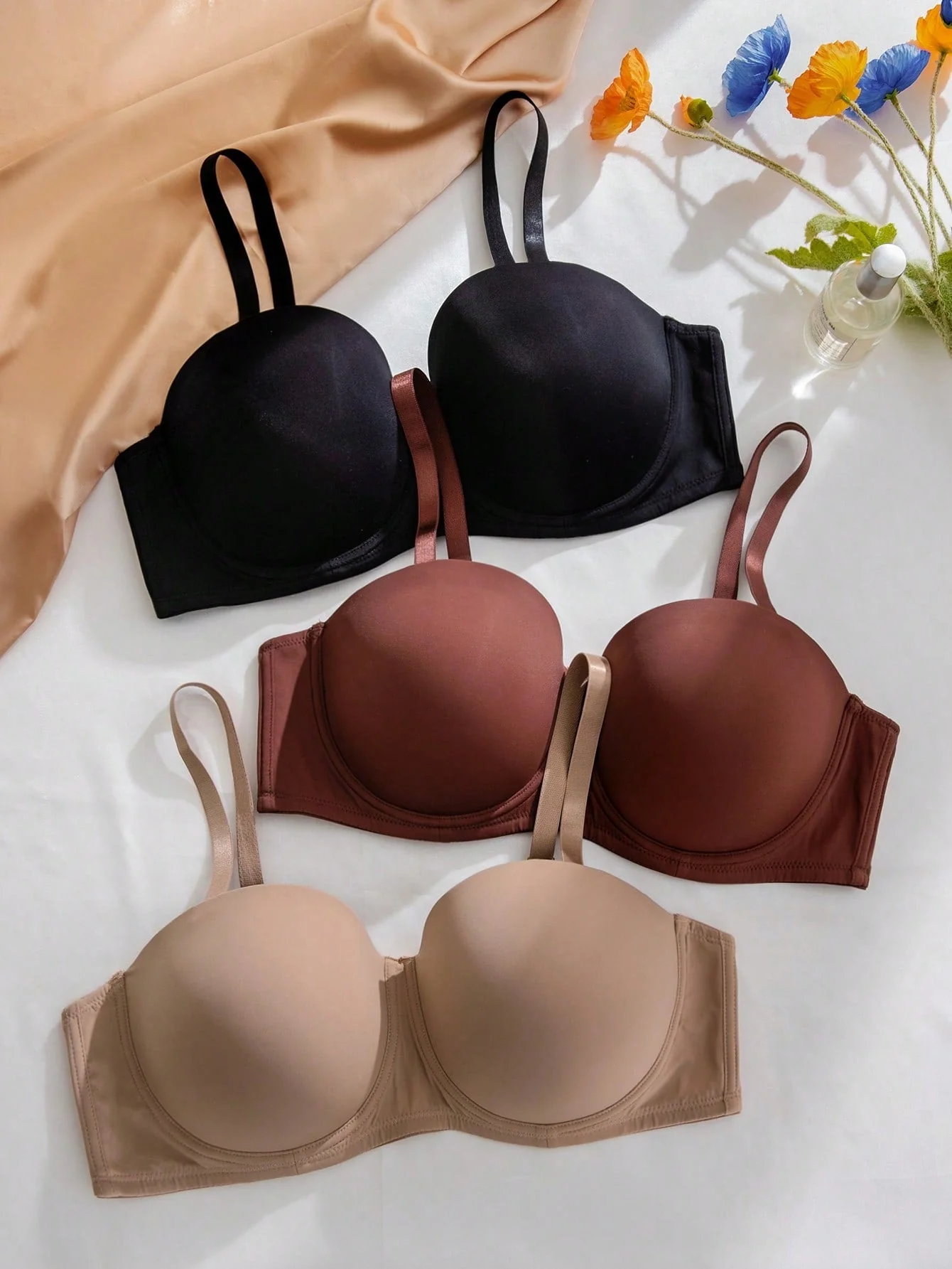 SHEIN 3pcs/Set Plus Size Wire-Free Bras - Image 8