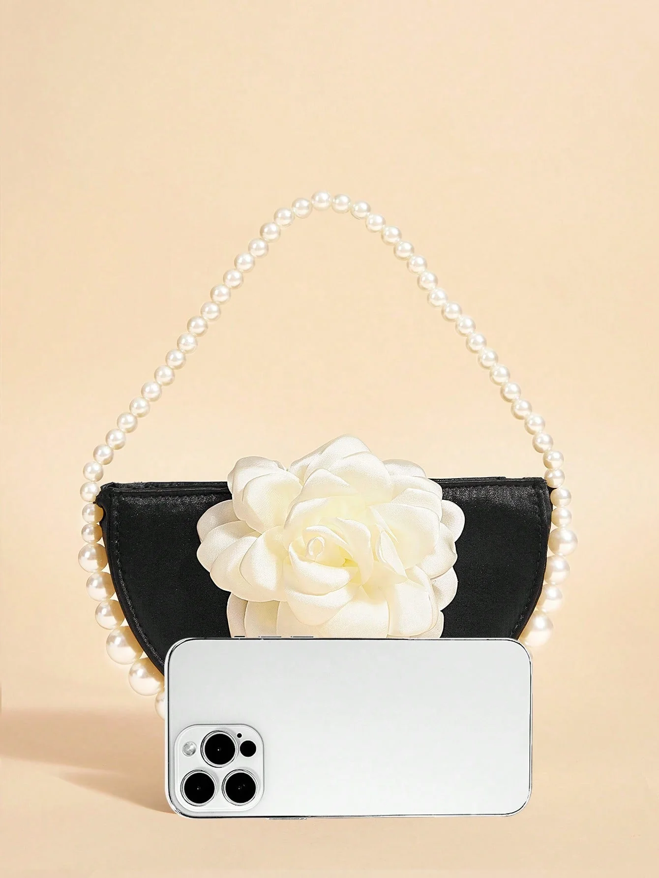 SHEIN Belle Luxury, Glamorous,Elegant, Flower, Women Top Handle Bag - Image 6