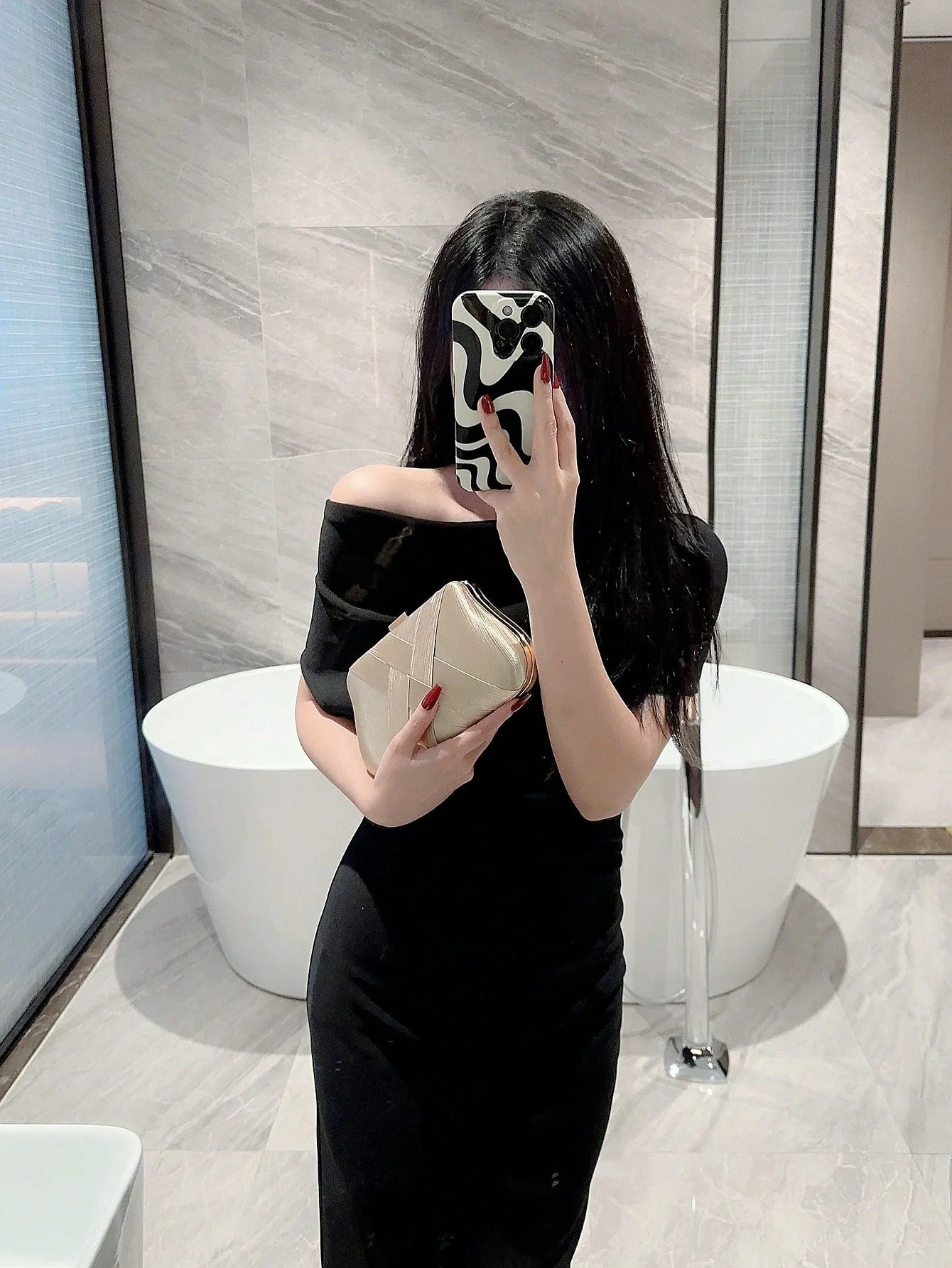 SHEIN Glitter Bling,Shiny Glamorous,Elegant Clutch Box - Image 10