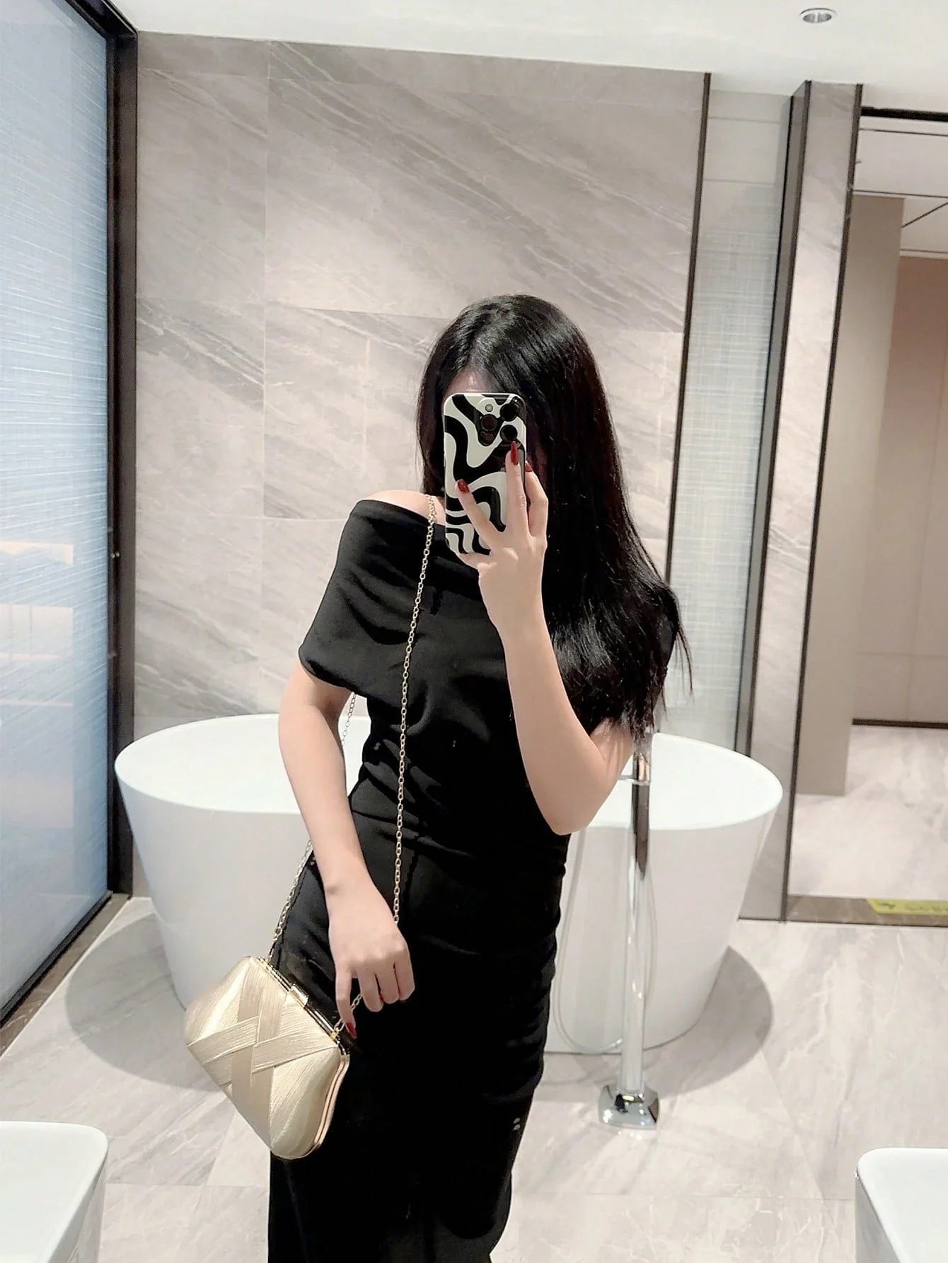 SHEIN Glitter Bling,Shiny Glamorous,Elegant Clutch Box - Image 11