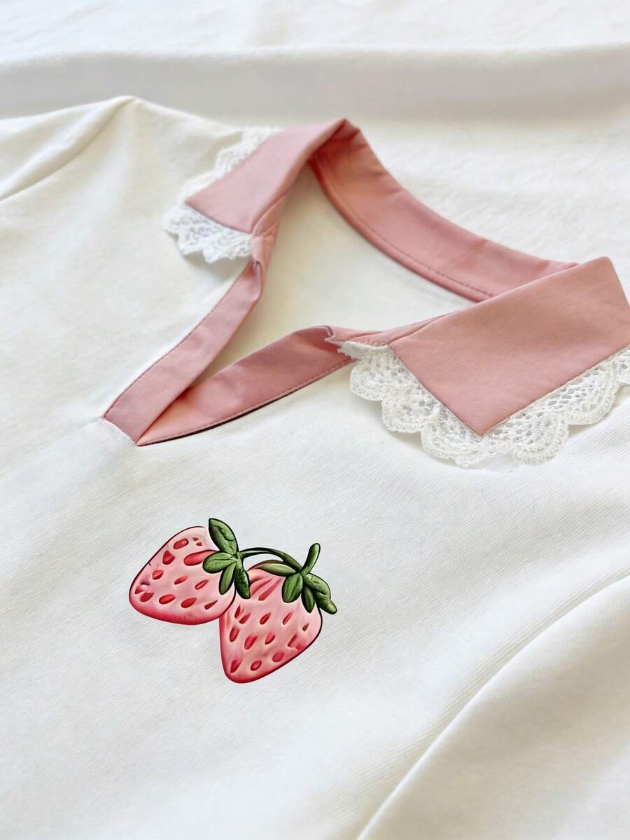 Women's Solid Color Polo Collar Fitted Short Sleeve T-Shirt - Image 18