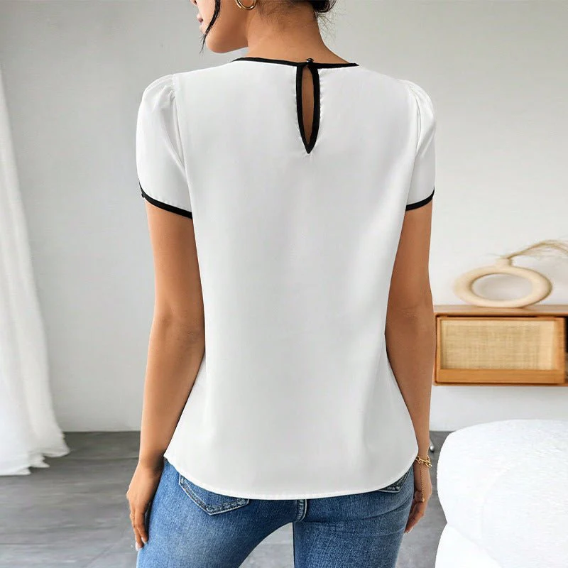 Short-sleeved shirts pullover shirt top - Image 3