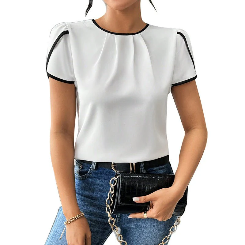 Short-sleeved shirts pullover shirt top - Image 5