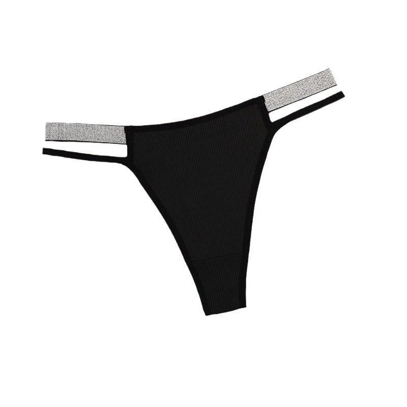 Silver Ribbon | Low-Waist Lace Thread Alluring Briefs - Image 6