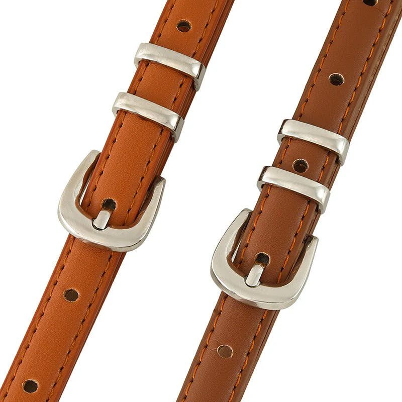Simple Buckle Thin Women Belt - Image 10