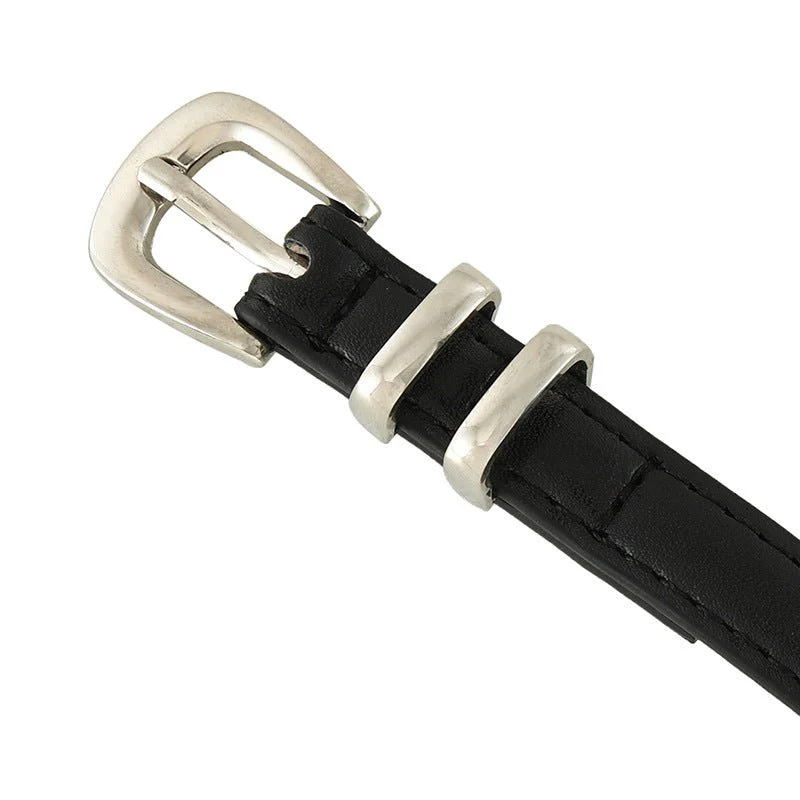 Simple Buckle Thin Women Belt - Image 11
