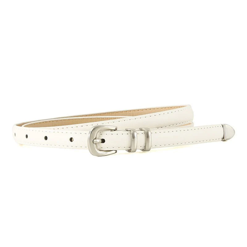 Simple Buckle Thin Women Belt - Image 2