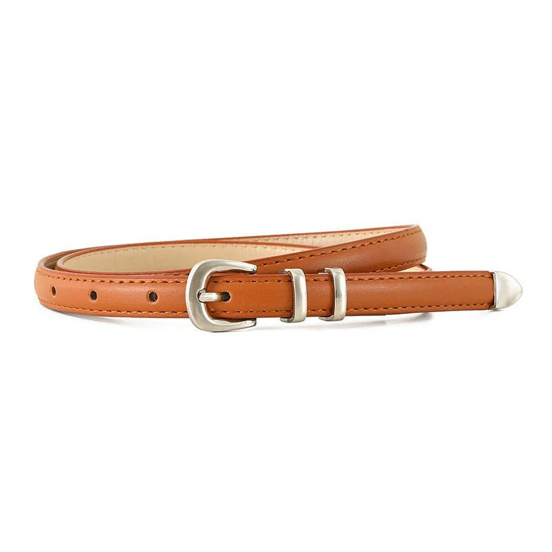 Simple Buckle Thin Women Belt - Image 3