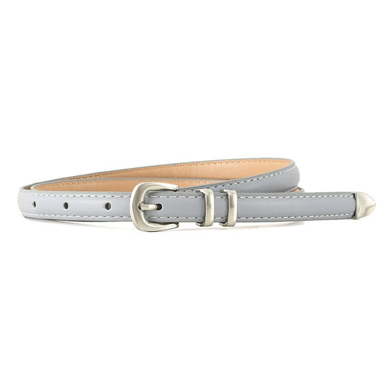 Simple Buckle Thin Women Belt - Image 4