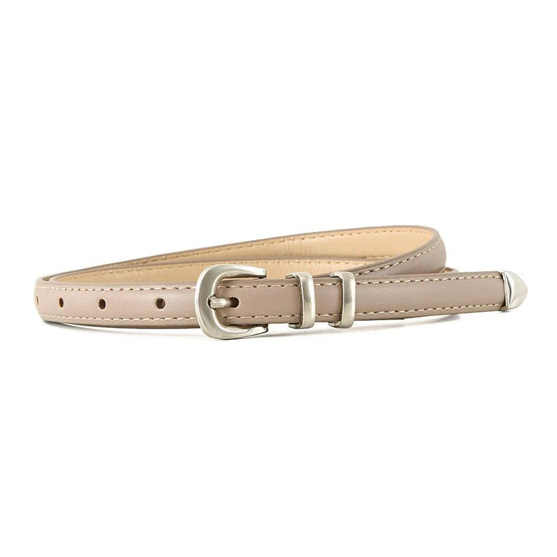 Simple Buckle Thin Women Belt - Image 5