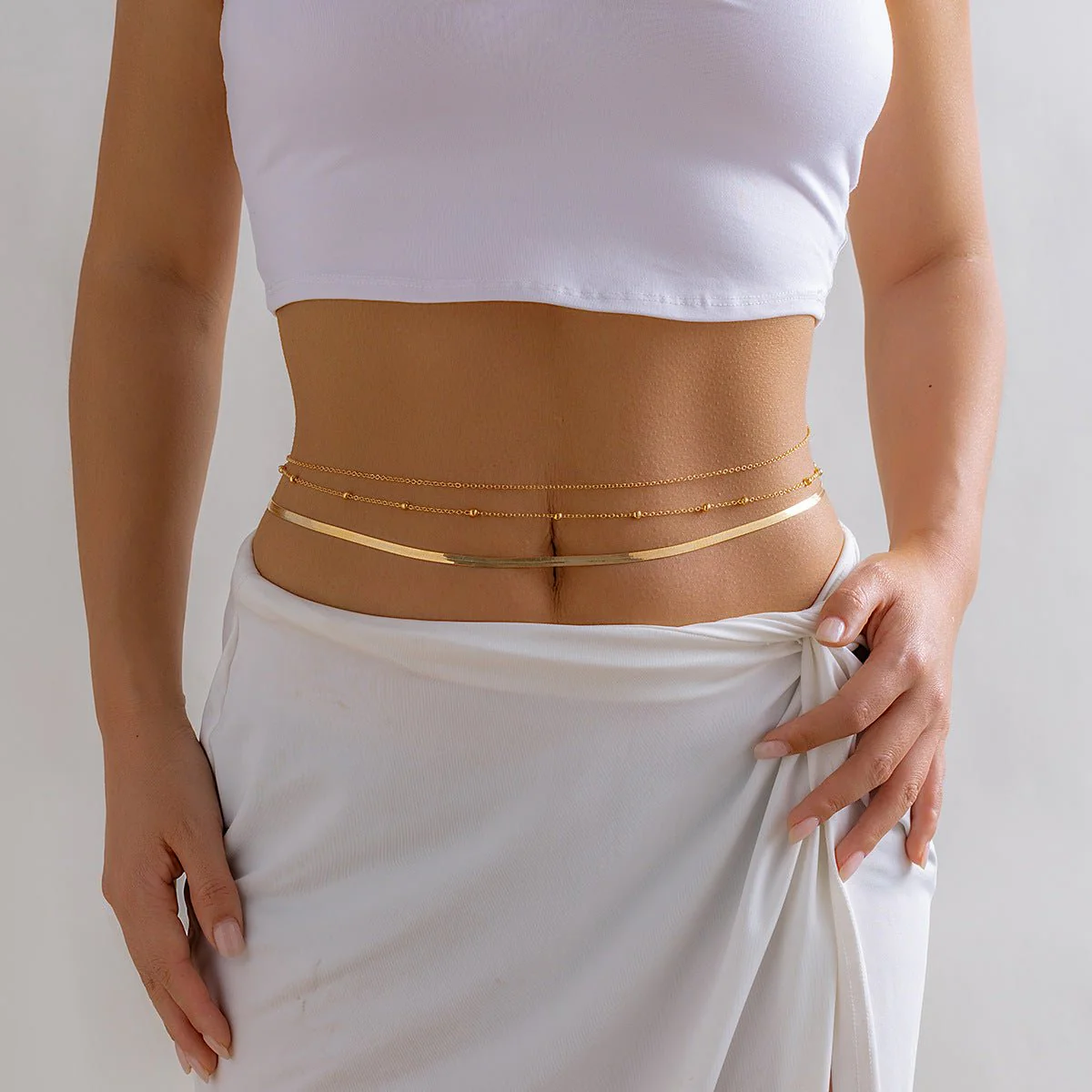 Simple three-layer women's body chain FD - Image 7