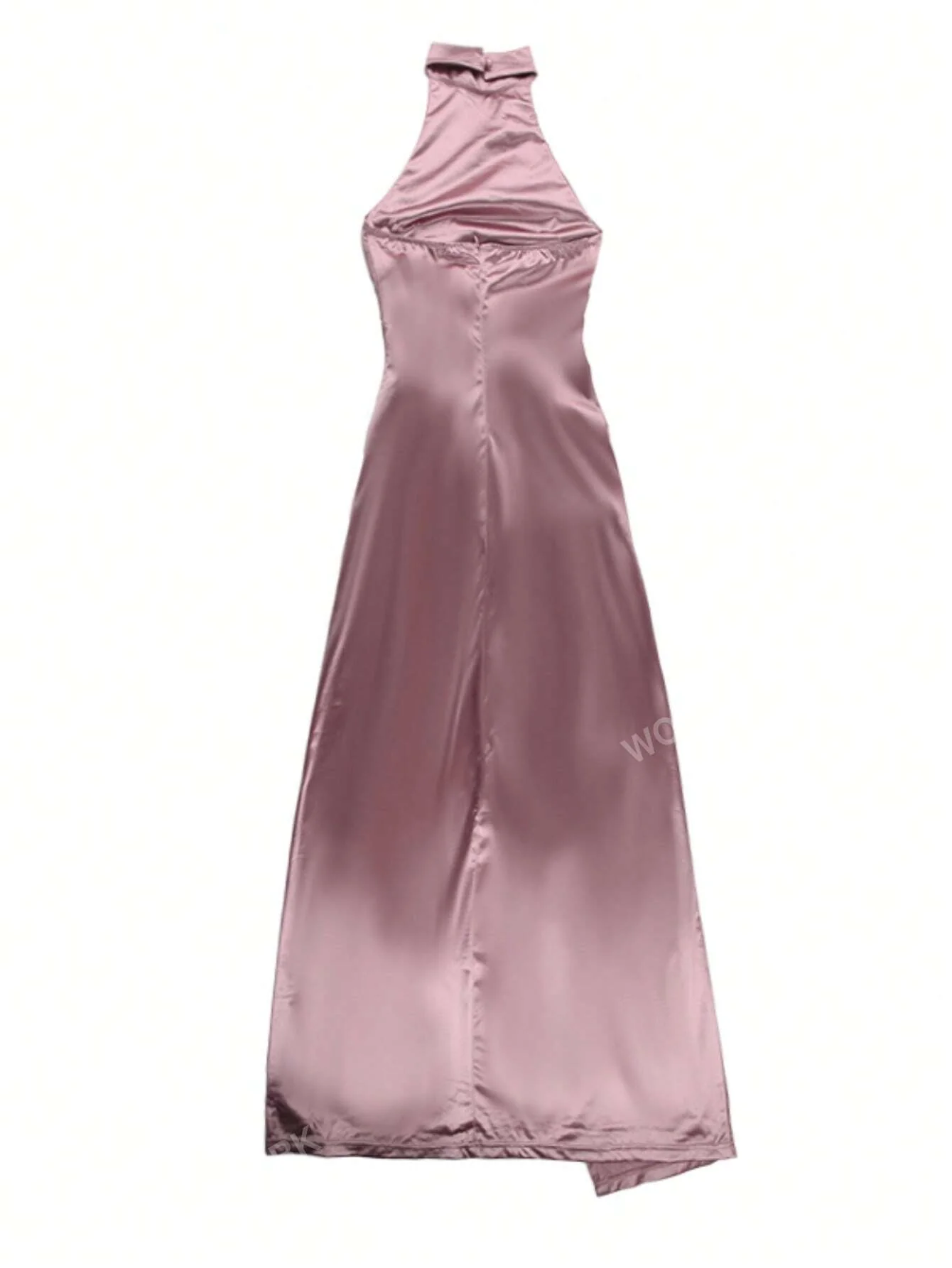 Sleeveless V-Neck Slit Party Dress With Halter Neckline FD - Image 8