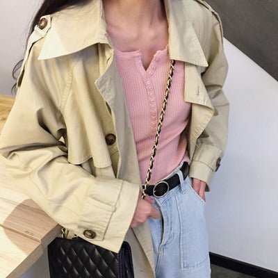 Slim-Fit V-Neck Sweater for Women – Core-Spun Yarn Pullover – Elegant Temperament Commuter Top FD - Image 9