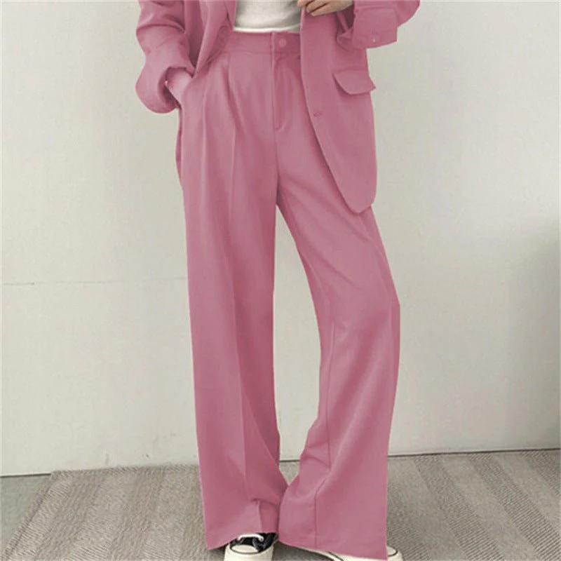 Slim Korean | Single-Breasted Polyester Office Blazer - Image 16