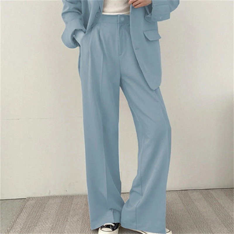 Slim Korean | Single-Breasted Polyester Office Blazer - Image 17