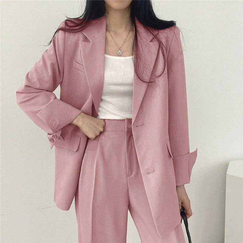 Slim Korean | Single-Breasted Polyester Office Blazer - Image 6
