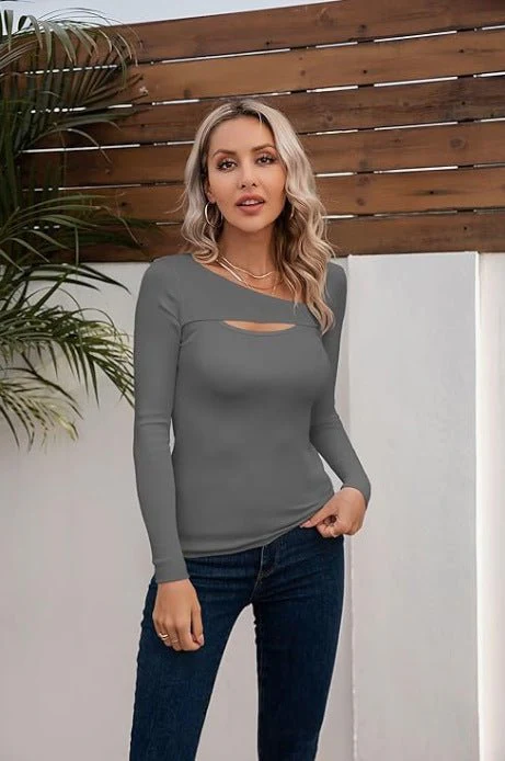 Slim Short Sleeve T-shirt Tops - Image 7