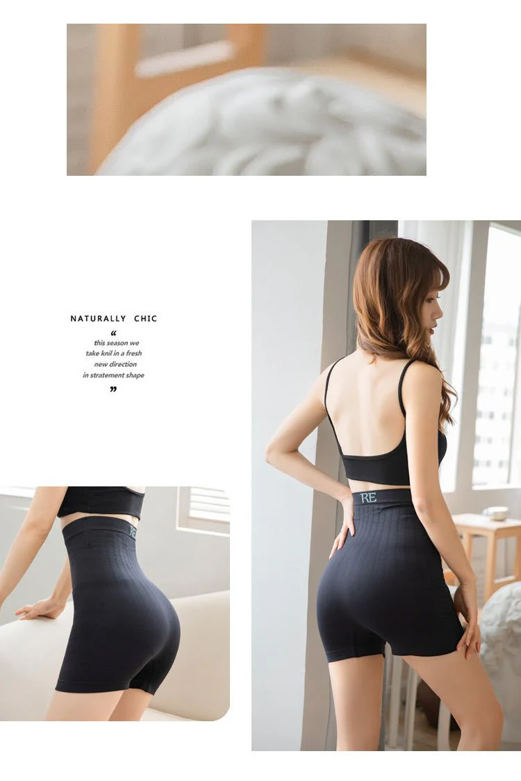 Smooth Sculpt | Seamless Nylon High-Waist Shaping Pant Black - Image 7