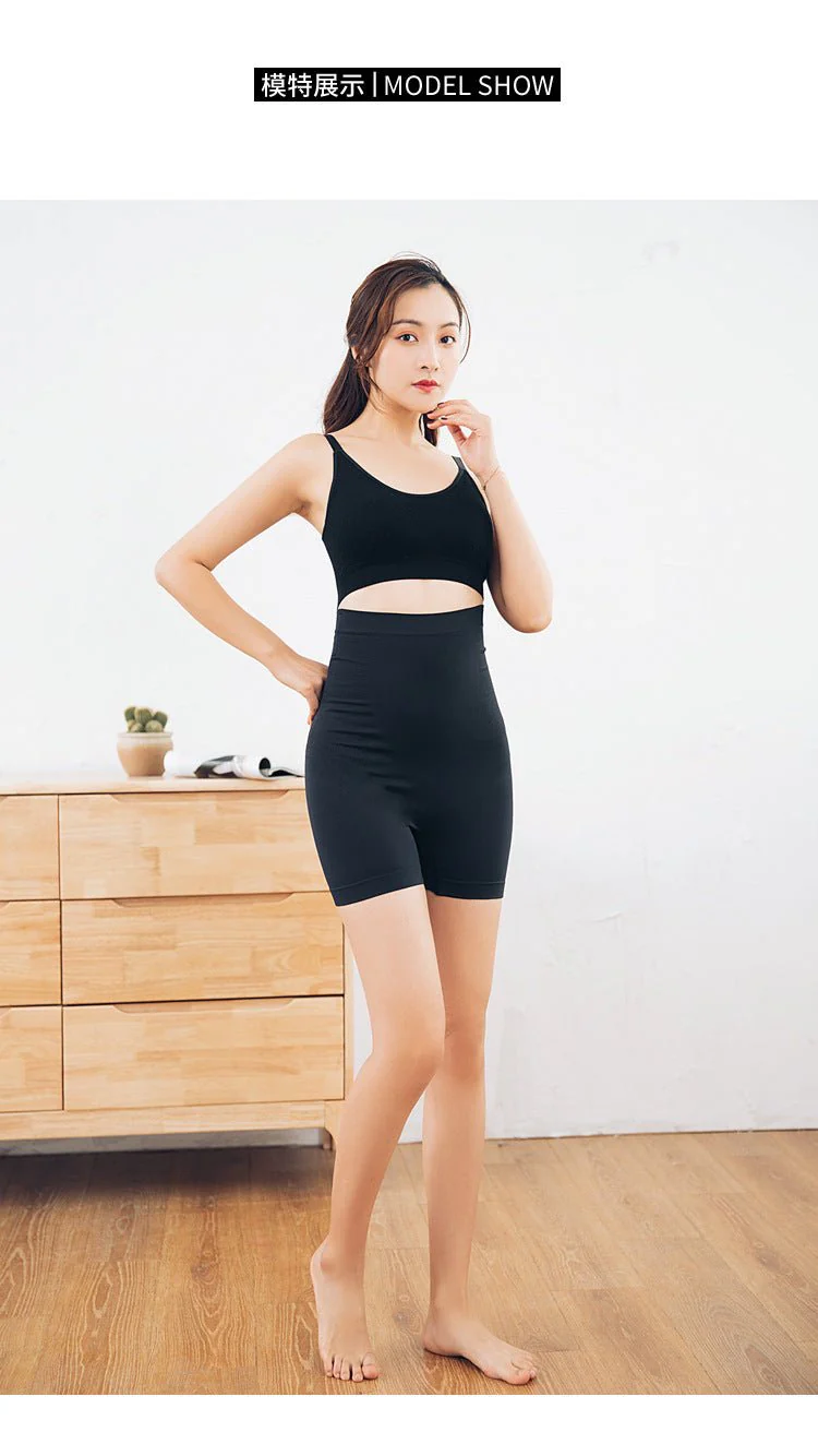 Smooth Sculpt | Seamless Nylon High-Waist Shaping Pant Black - Image 8