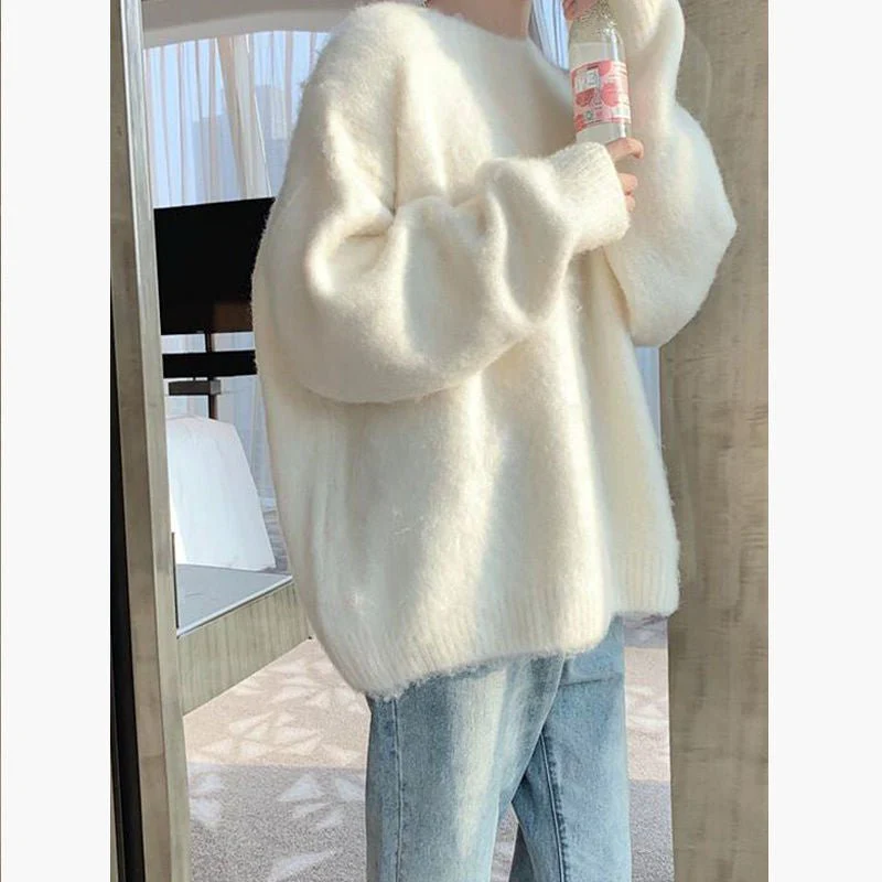 Soft Lazy | Japanese Style Hooded Knitted Sweater Solid Color FD - Image 11