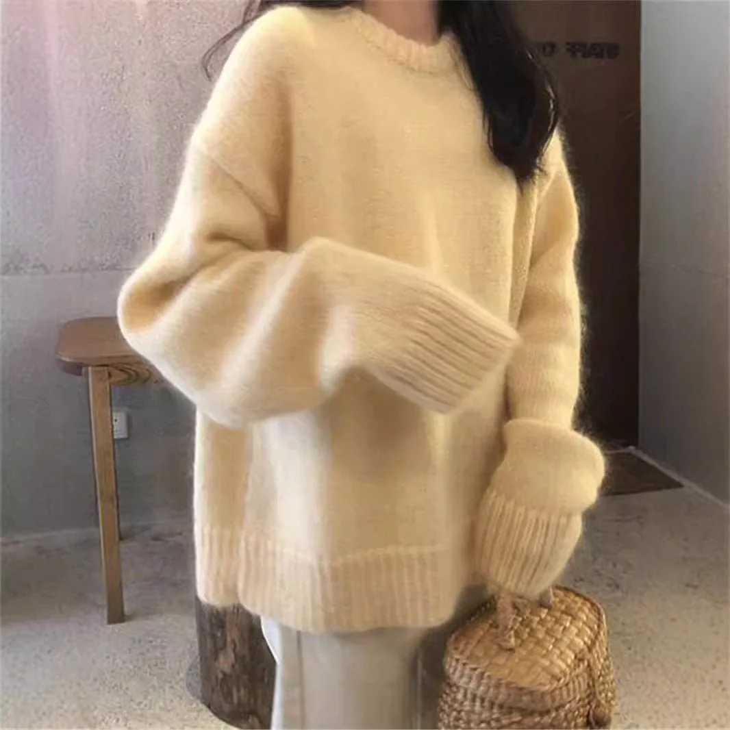 Soft Lazy | Japanese Style Hooded Knitted Sweater Solid Color FD - Image 12