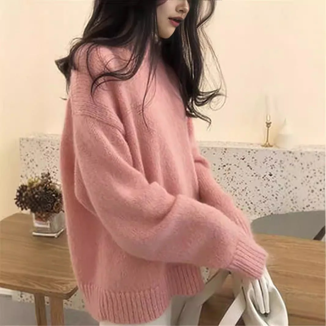 Soft Lazy | Japanese Style Hooded Knitted Sweater Solid Color FD - Image 14
