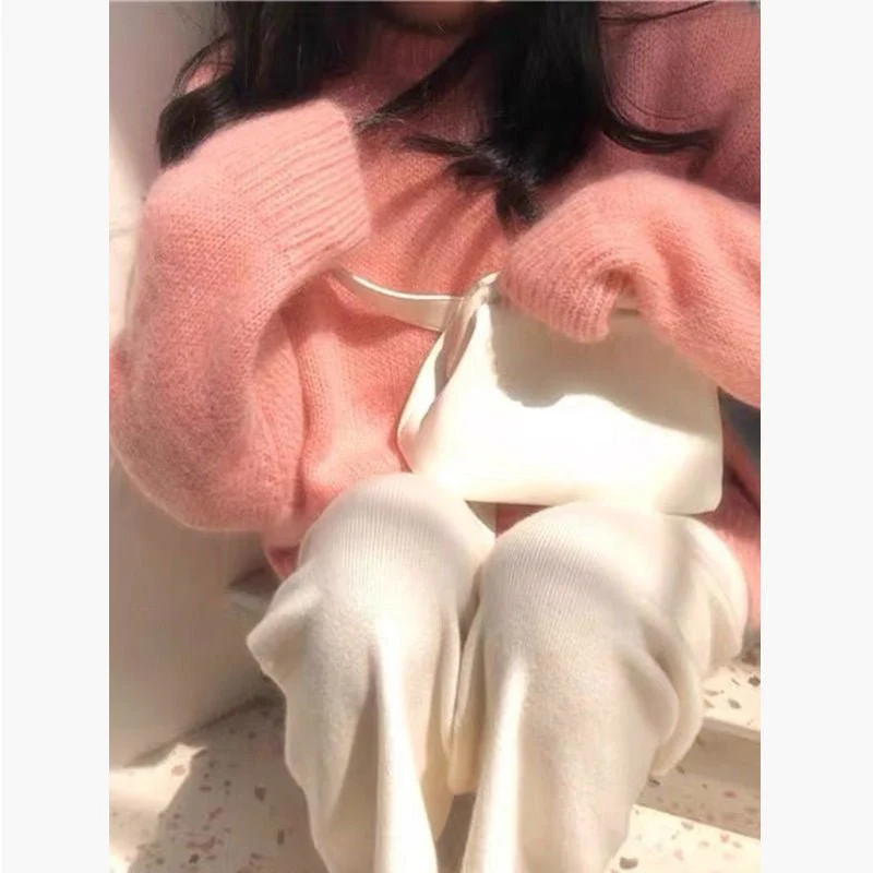 Soft Lazy | Japanese Style Hooded Knitted Sweater Solid Color FD - Image 2
