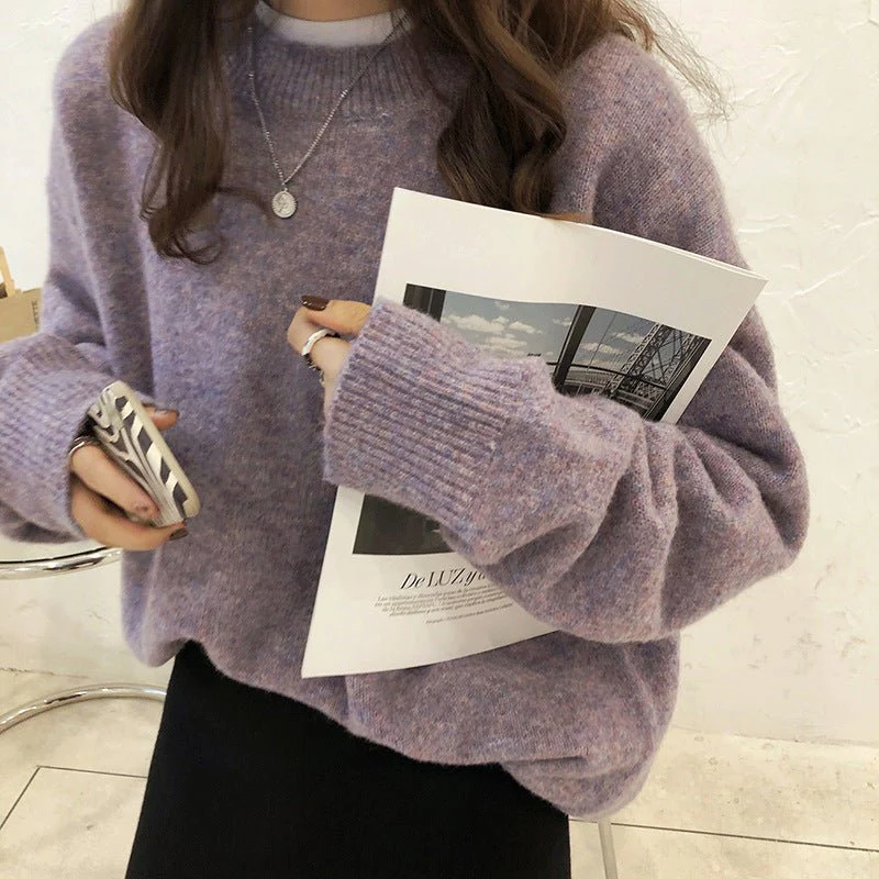 Soft Lazy | Japanese Style Hooded Knitted Sweater Solid Color FD - Image 9