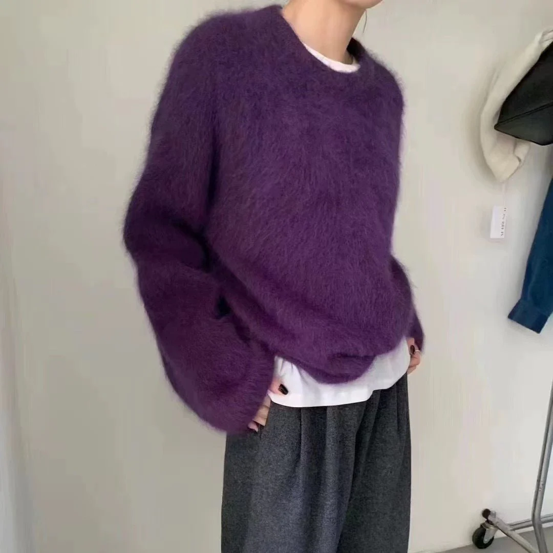 Soft waxy milk fufu imitation mink fleece pullover sweater - Image 8