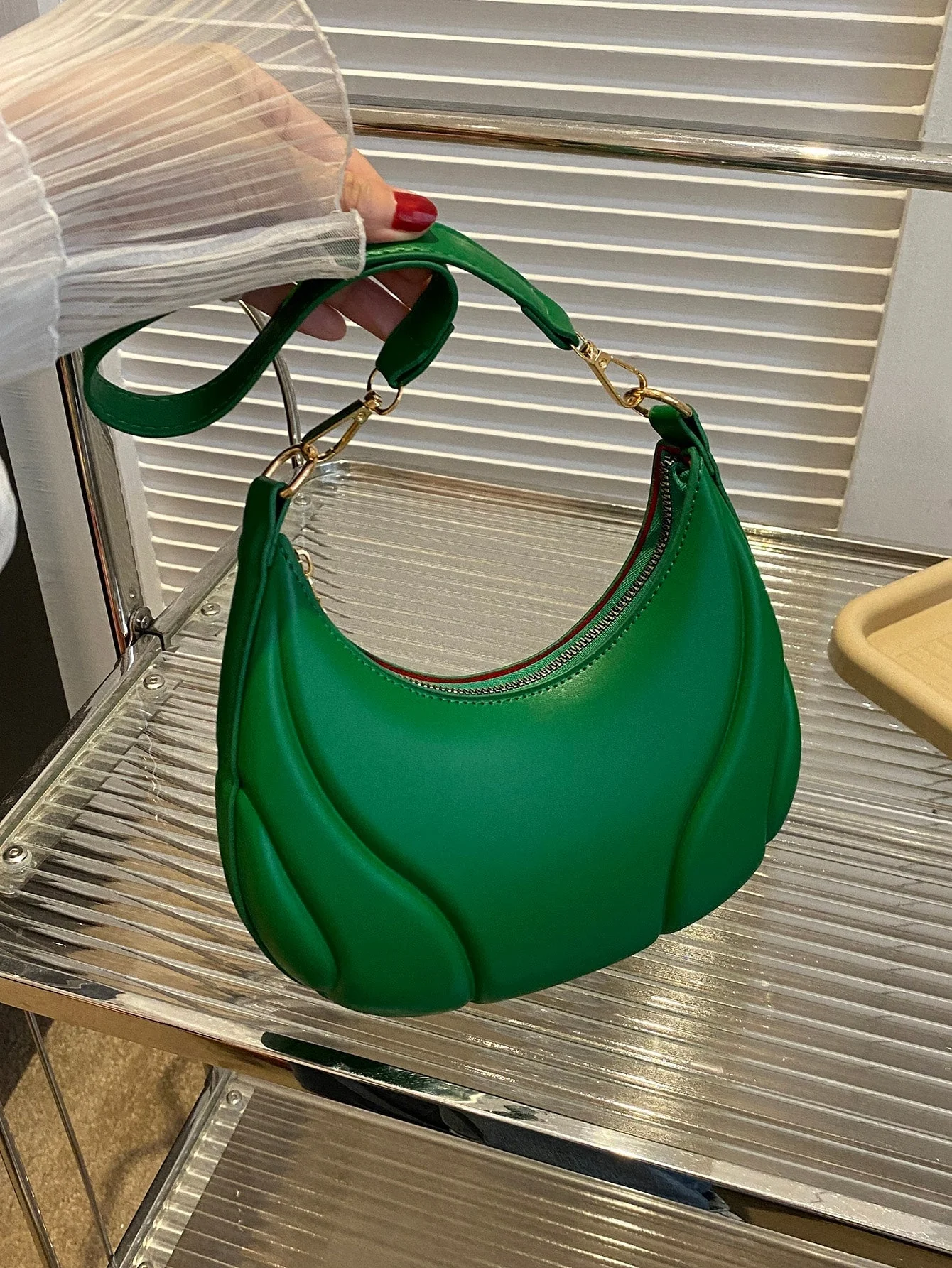 Solid Color Versatile Shoulder Bag For Women - Image 12