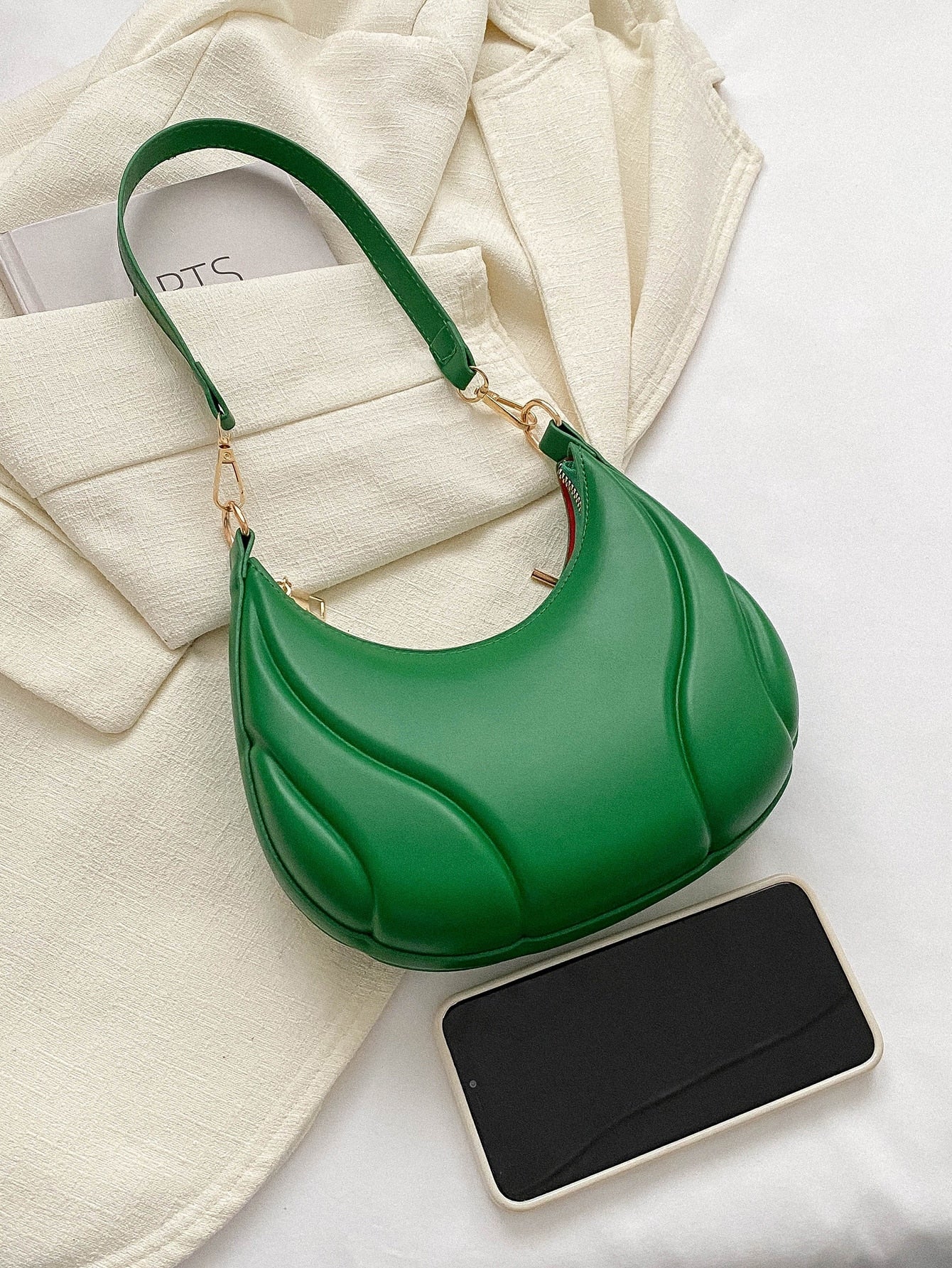 Solid Color Versatile Shoulder Bag For Women - Image 13