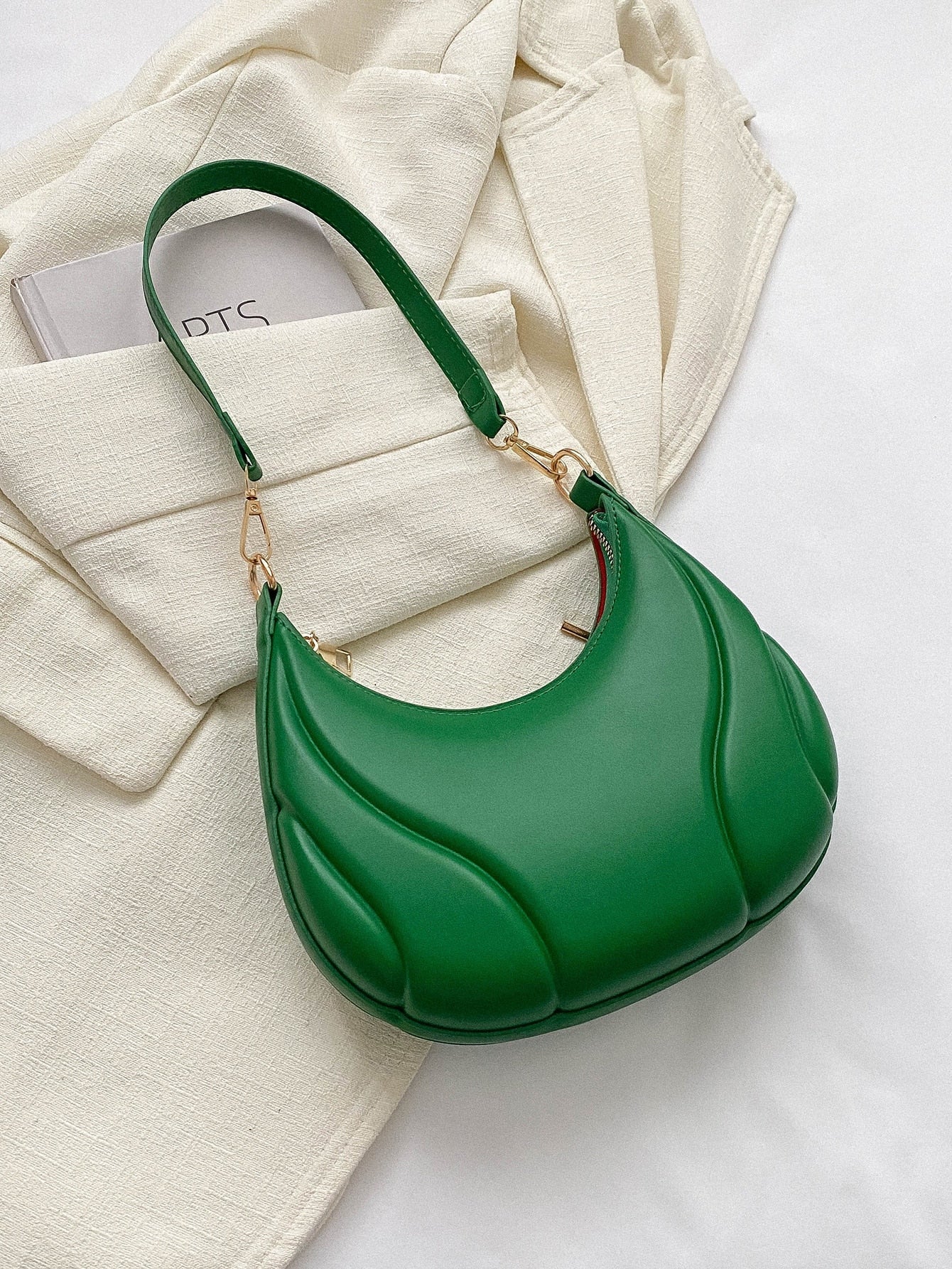 Solid Color Versatile Shoulder Bag For Women - Image 14