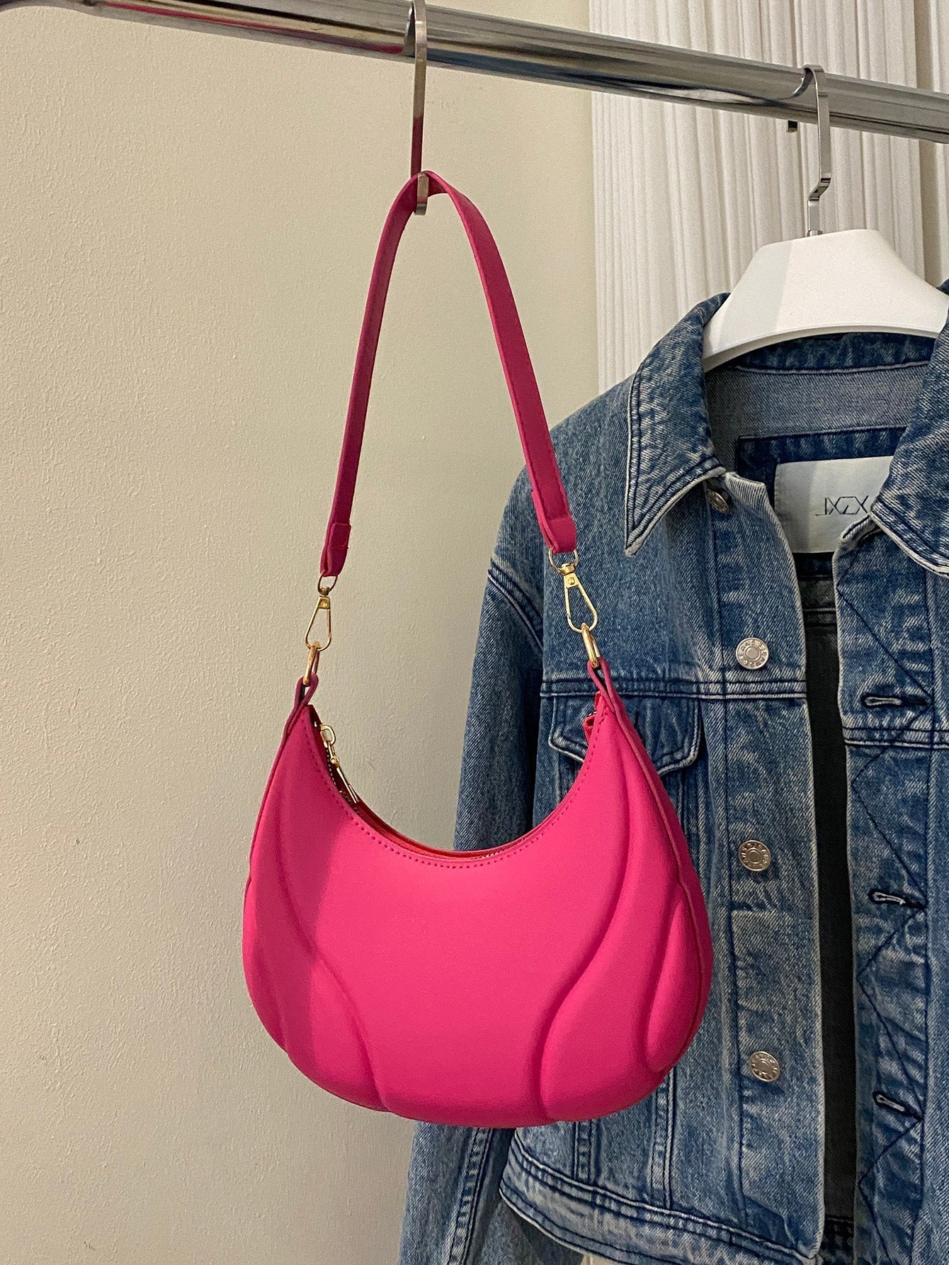 Solid Color Versatile Shoulder Bag For Women - Image 9