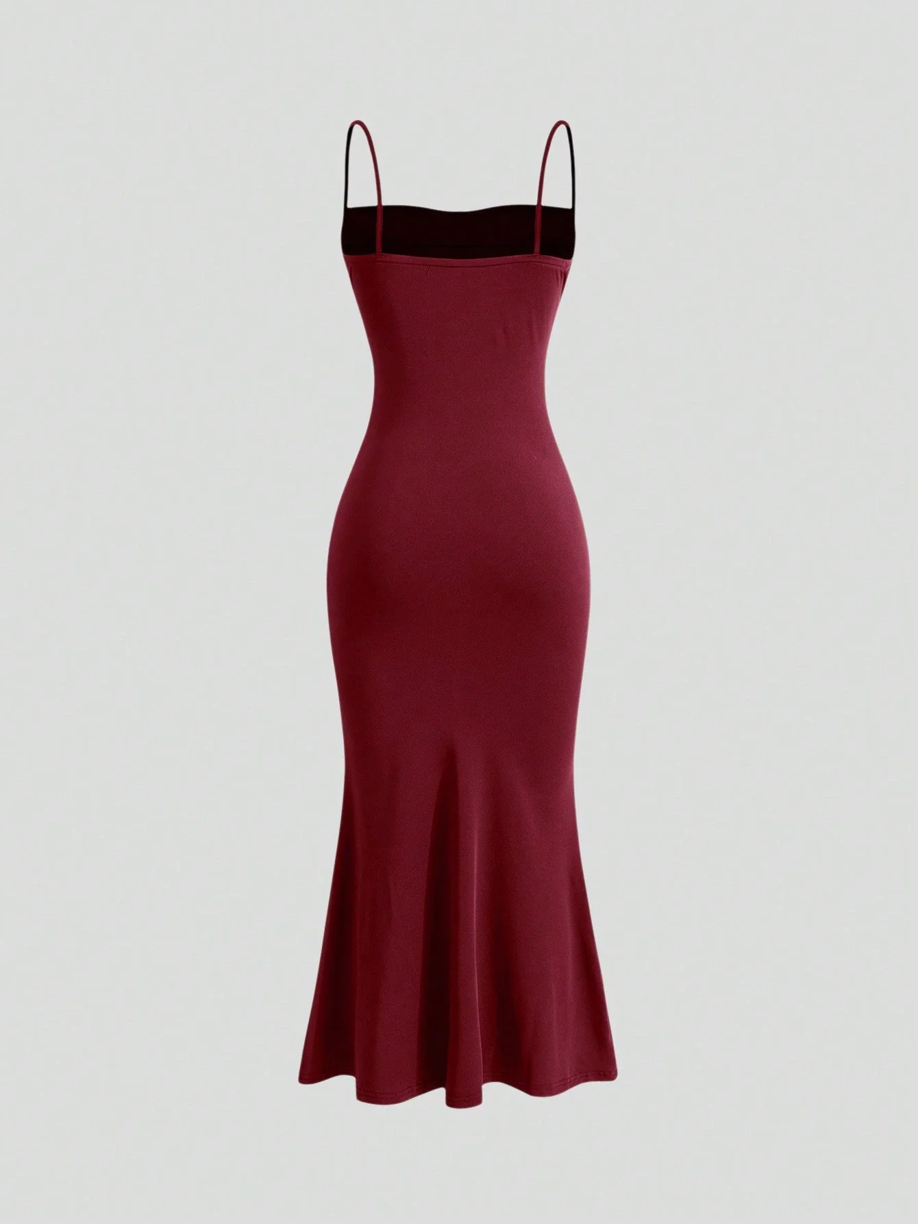 Solid Ruched Cami Dress - Image 2