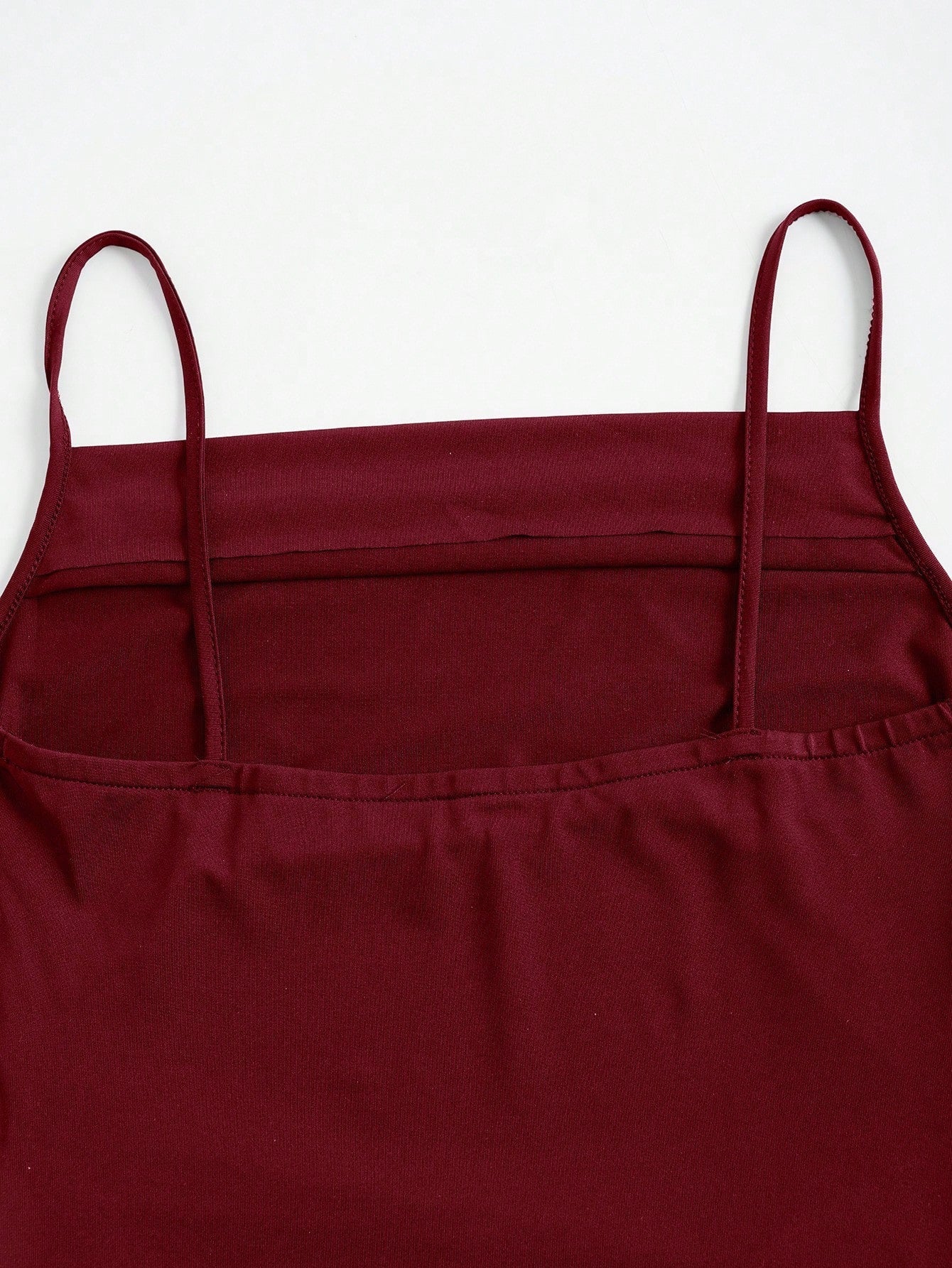 Solid Ruched Cami Dress - Image 6