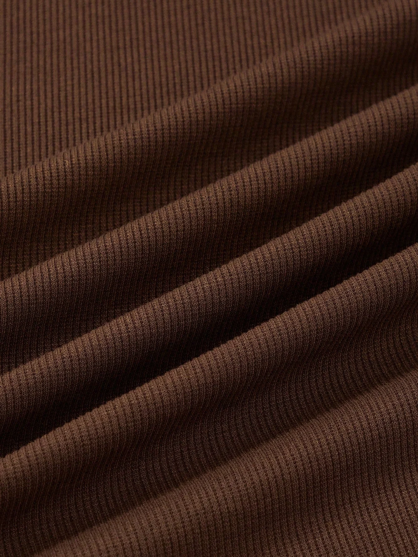 Solid Ruched Ribbed Knit Dress - Image 4