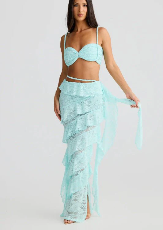 Solis Lace | 2-Piece Halter Suspender & Hip-Wrap Maxi Set - Image 8